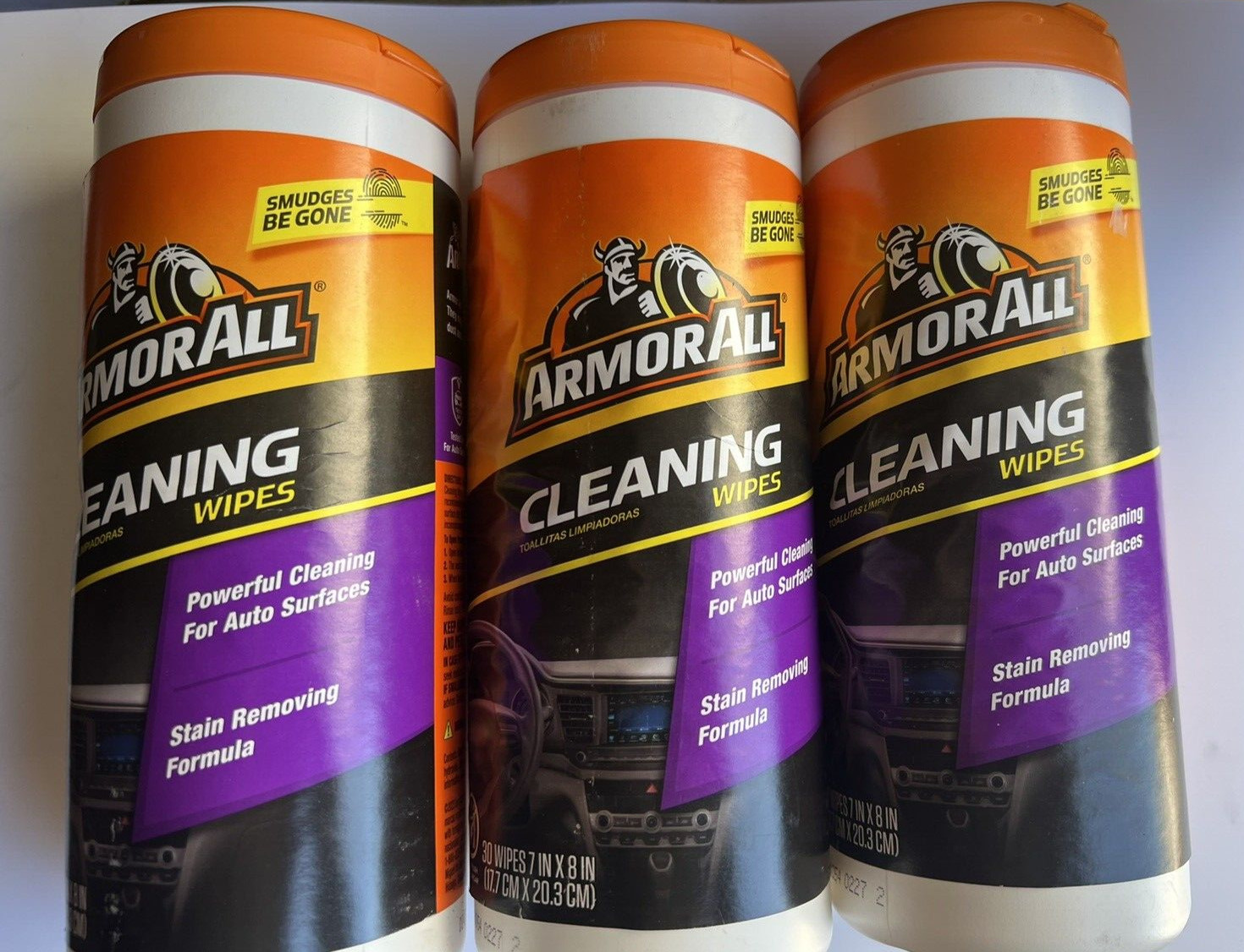 Armor All Interior Car Cleaning Wipes Car Wipes for Dirt and Dust 30Ct Each Lot