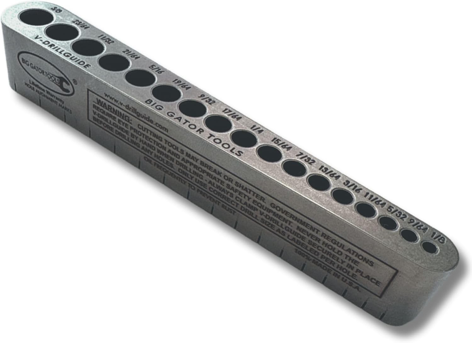 The Original V-DrillGuide®! STD1000DGNP Standard Drill Guide Sizes 1/8″ – 3/8″