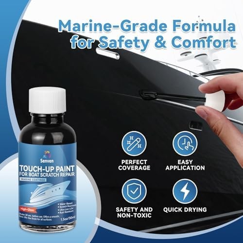 SENVEN Boat Paint Touch Up Pen High-Gloss Boat Scratch Repair Marine Topside …