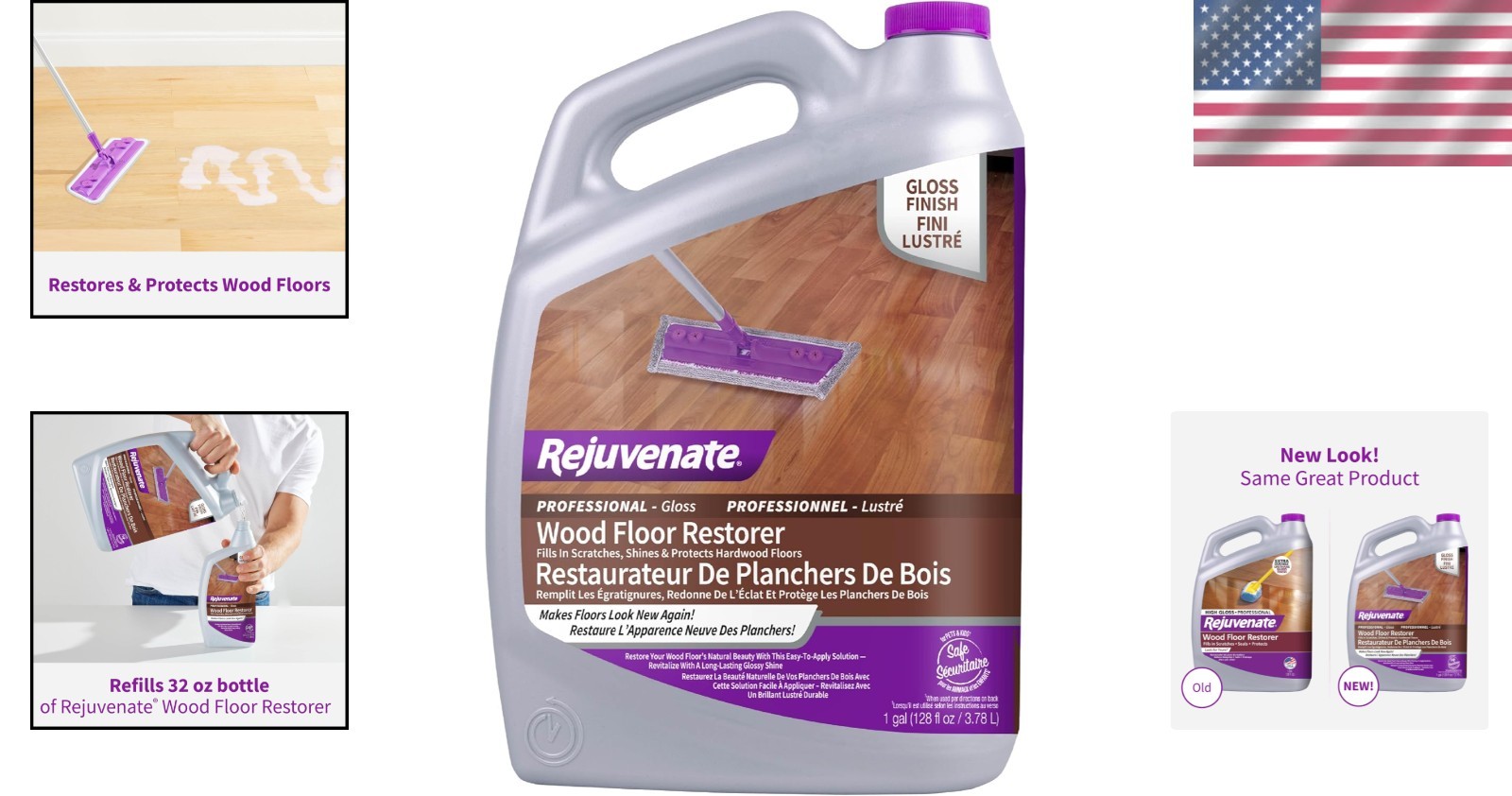 1 Gallon Rejuvenate Professional Wood Floor Restorer Fills Scratches. 128 Fl Oz