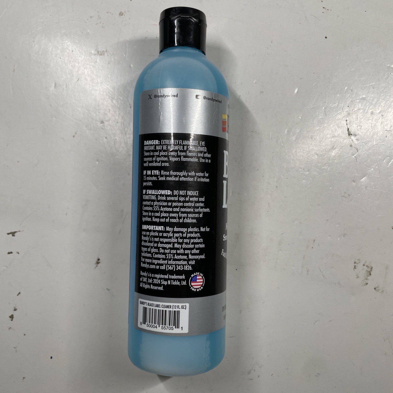 Randy’s Black Label Glass, Metal, Ceramic Cleaner, 12 fl. oz NEW