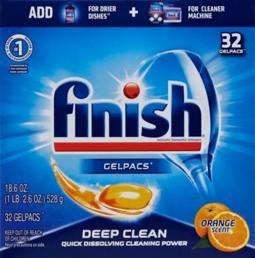 Gelpacs Dishwasher Detergent, Orange Scent, 32 Count