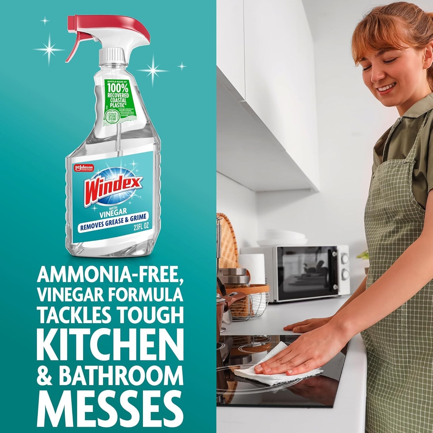 Windex Vinegar Glass Cleaner 23oz Streak Free