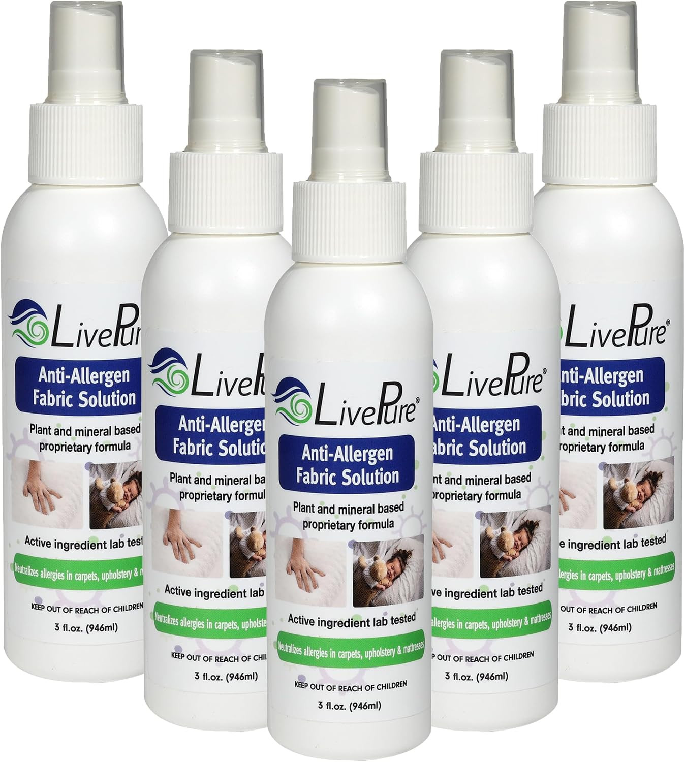 Anti-Allergen 32 OZ Fabric Spray for Household Surfaces