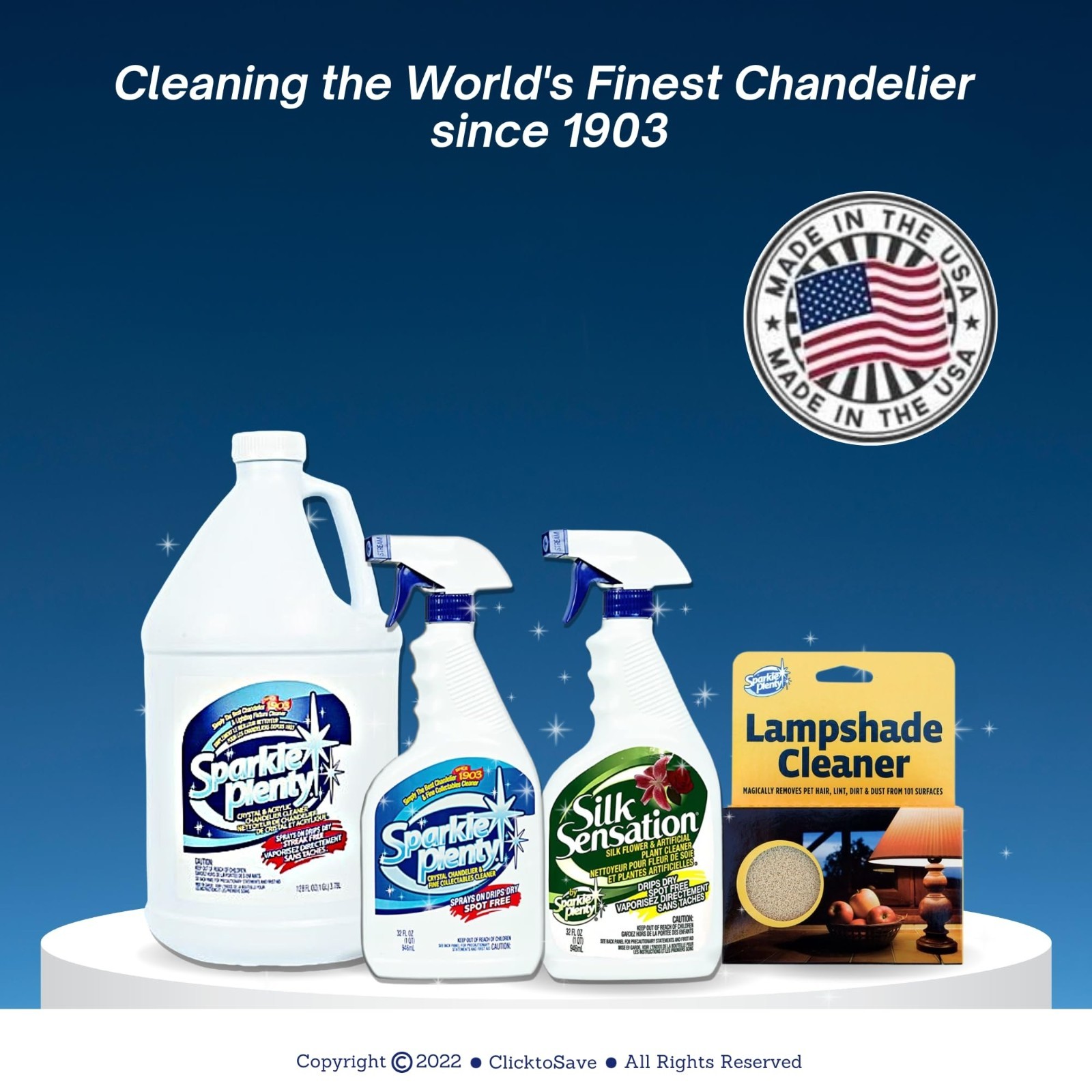 Chandelier Cleaner Spray – Drip Dry, No Wipe, Streak-Free Dust Remover for Cryst