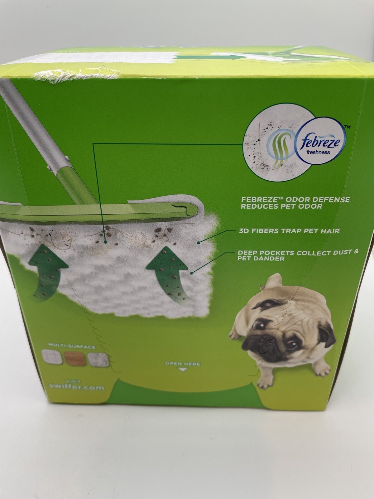 New Swiffer Heavy Duty PET Dry Sweeping Mopping Pads 20 Refill Febreze Fresh