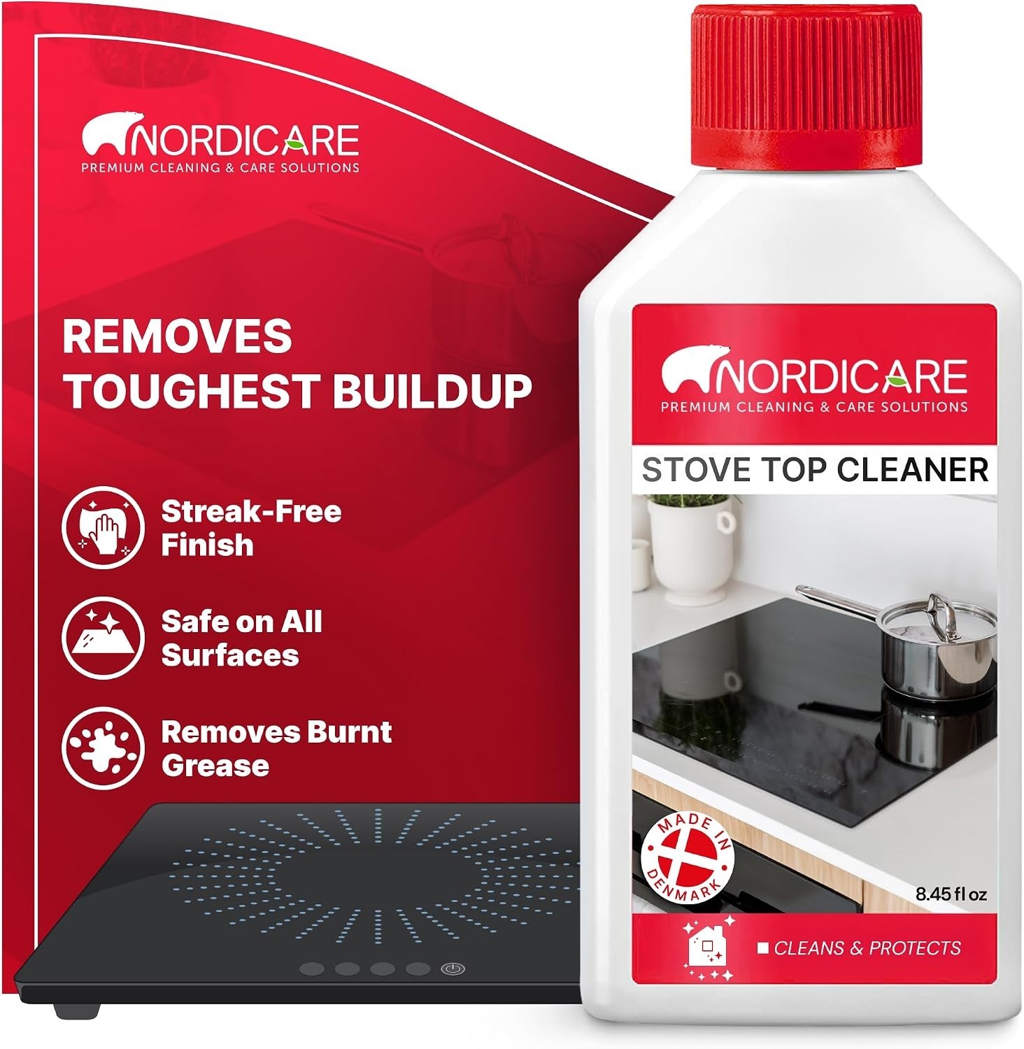 Induction Cooktop Cleaner & Protector – Scratch-Free Polish, 8.45oz from Denmark