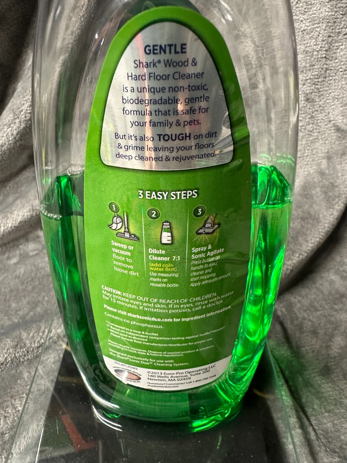 Shark Wood Hard Floor Cleaner Italian Citrus Duo Concentrate Partial Bottle