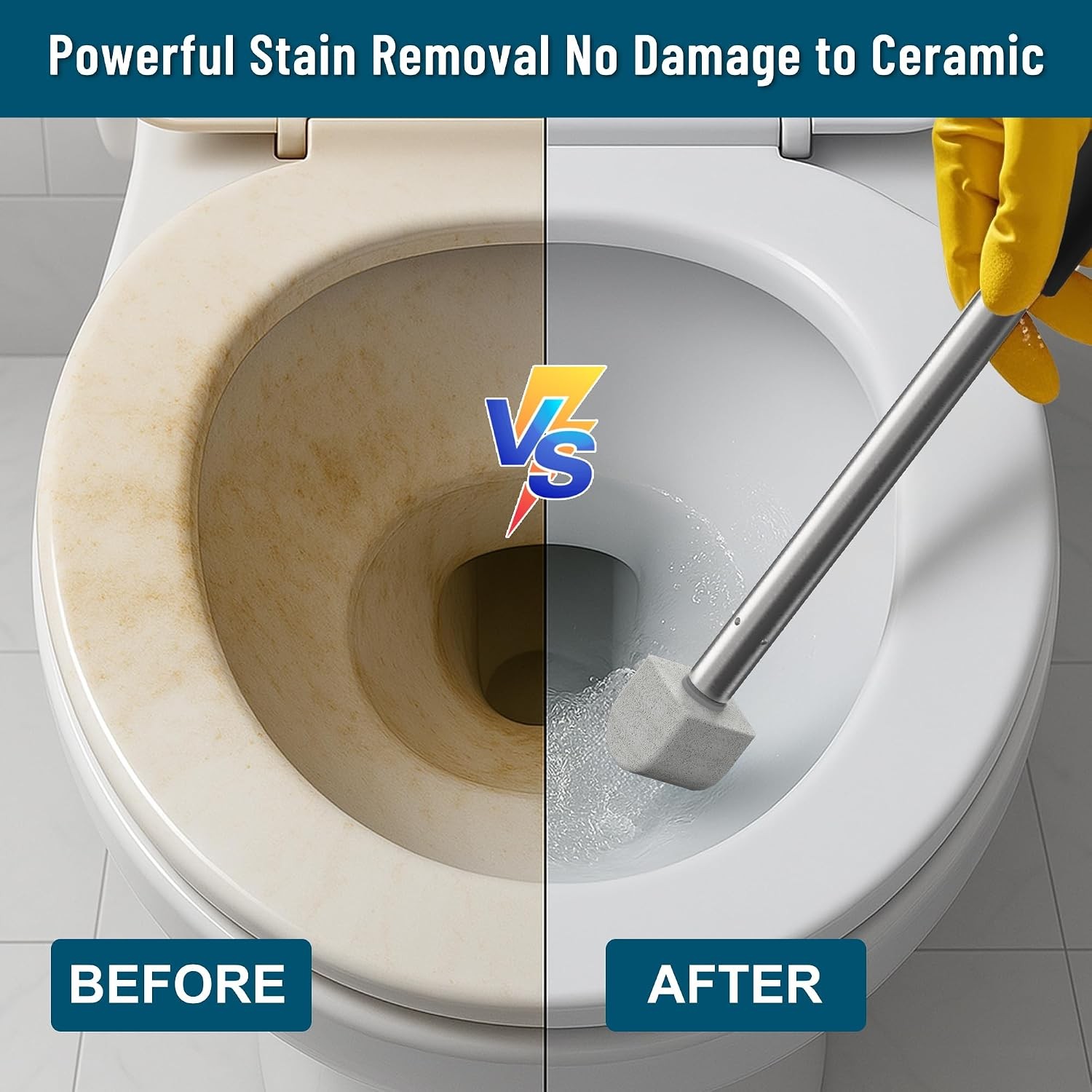 2026 New Pumice Toilet Cleaner 17inch with Handle – Toilet Pool & Tub Hard