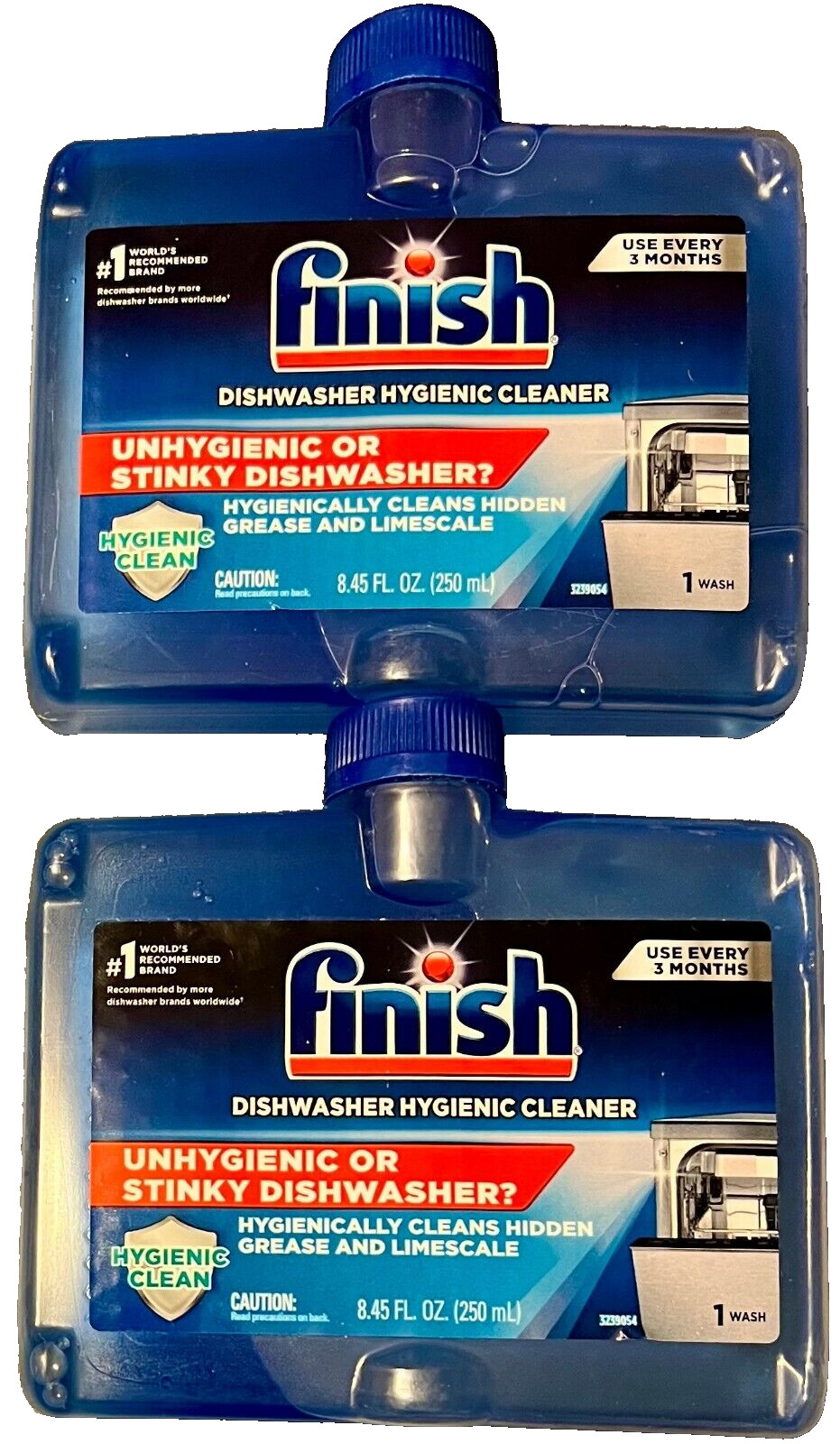 2 Pack Finish Dishwasher Hygienic Cleaner – Cleans Grease & Limescale – 8.45 OZ