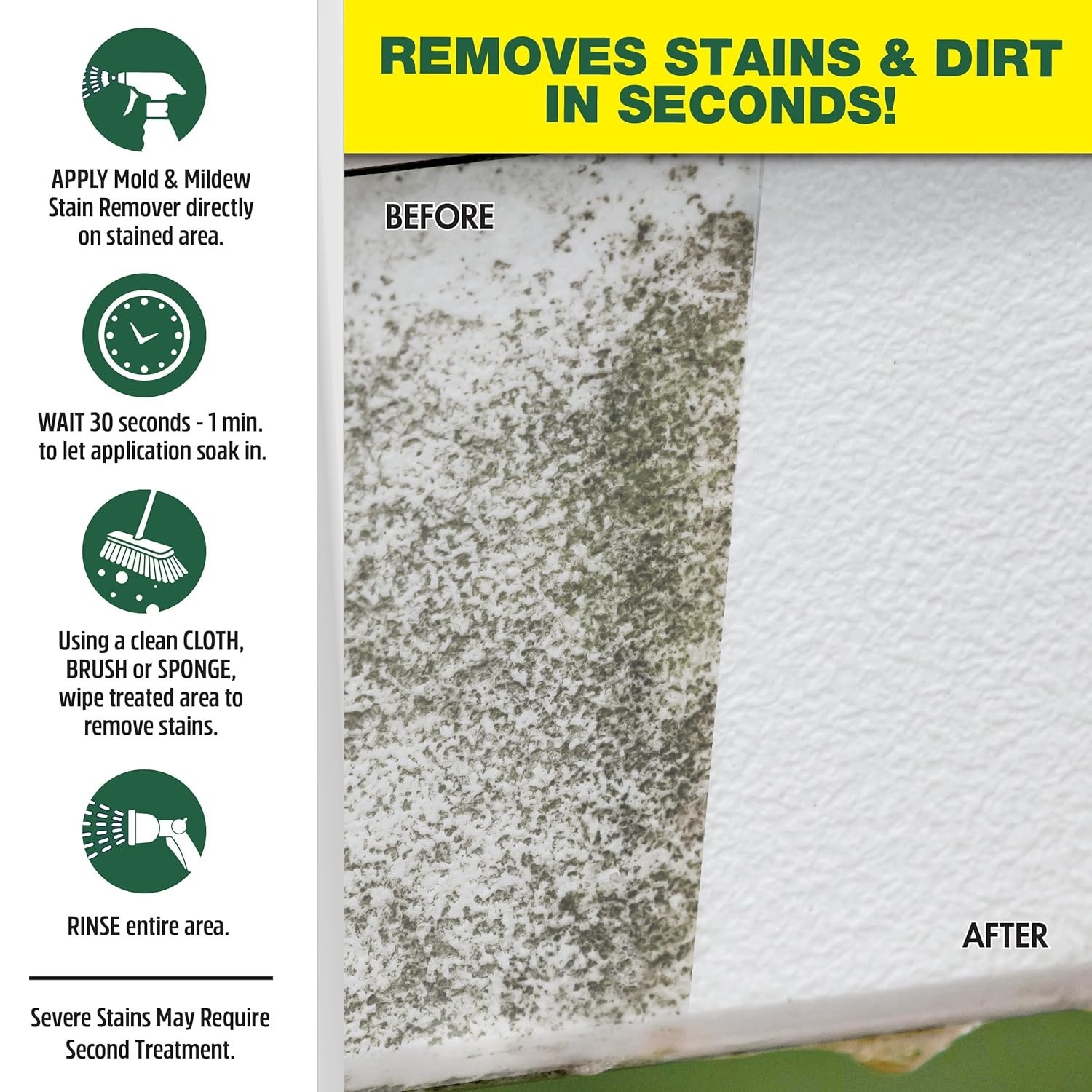 Professional Grade Mold & Mildew Stain Remover – 32 OZ