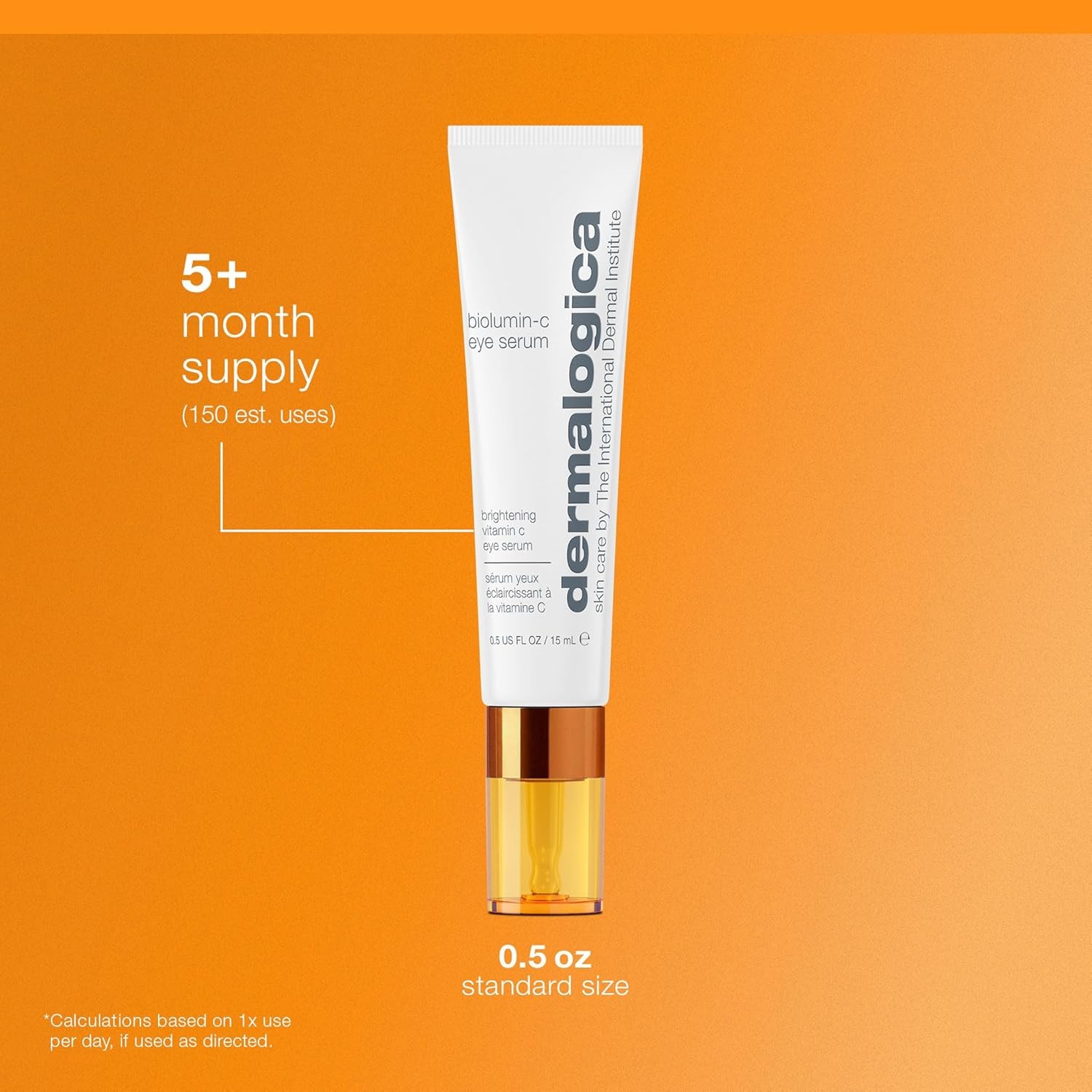 Dermalogica Biolumin-C Eye Serum with Vitamin C, Brightens Eye Area, Reduces A