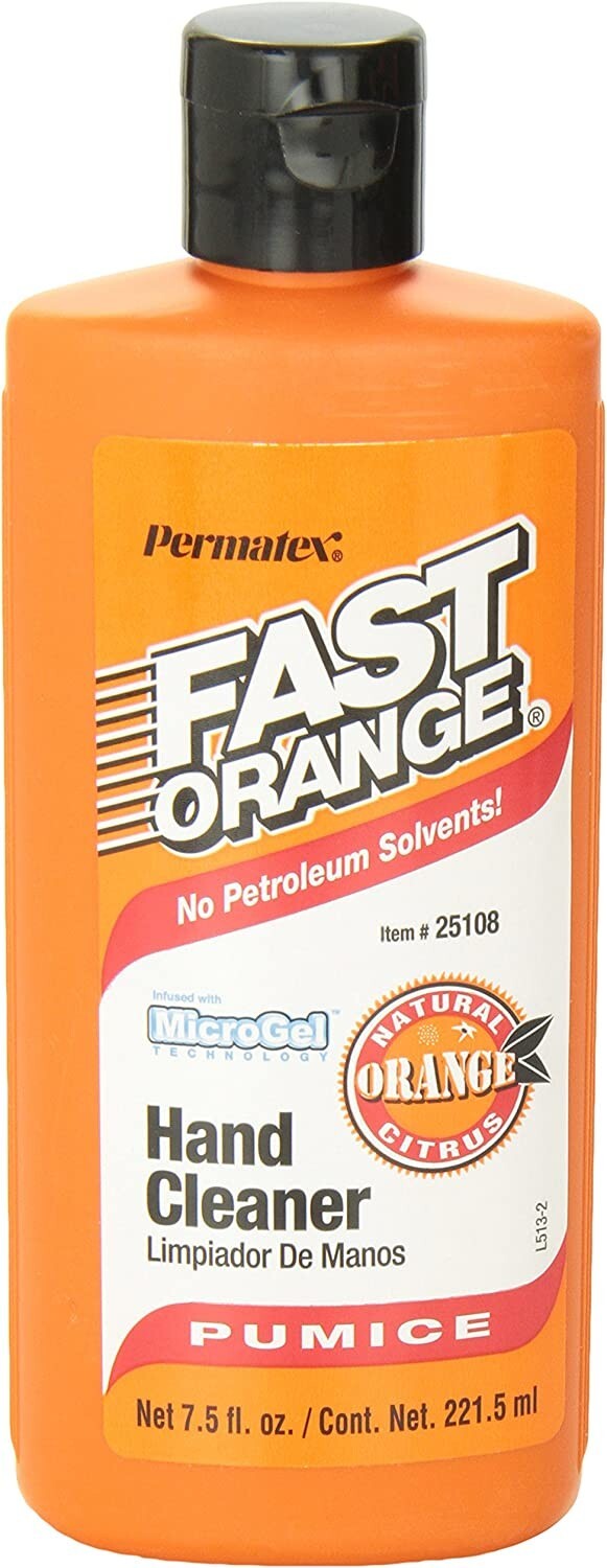 Permatex 25108 Fast Orange Pumice Lotion Hand Cleaner, 7.5 oz.