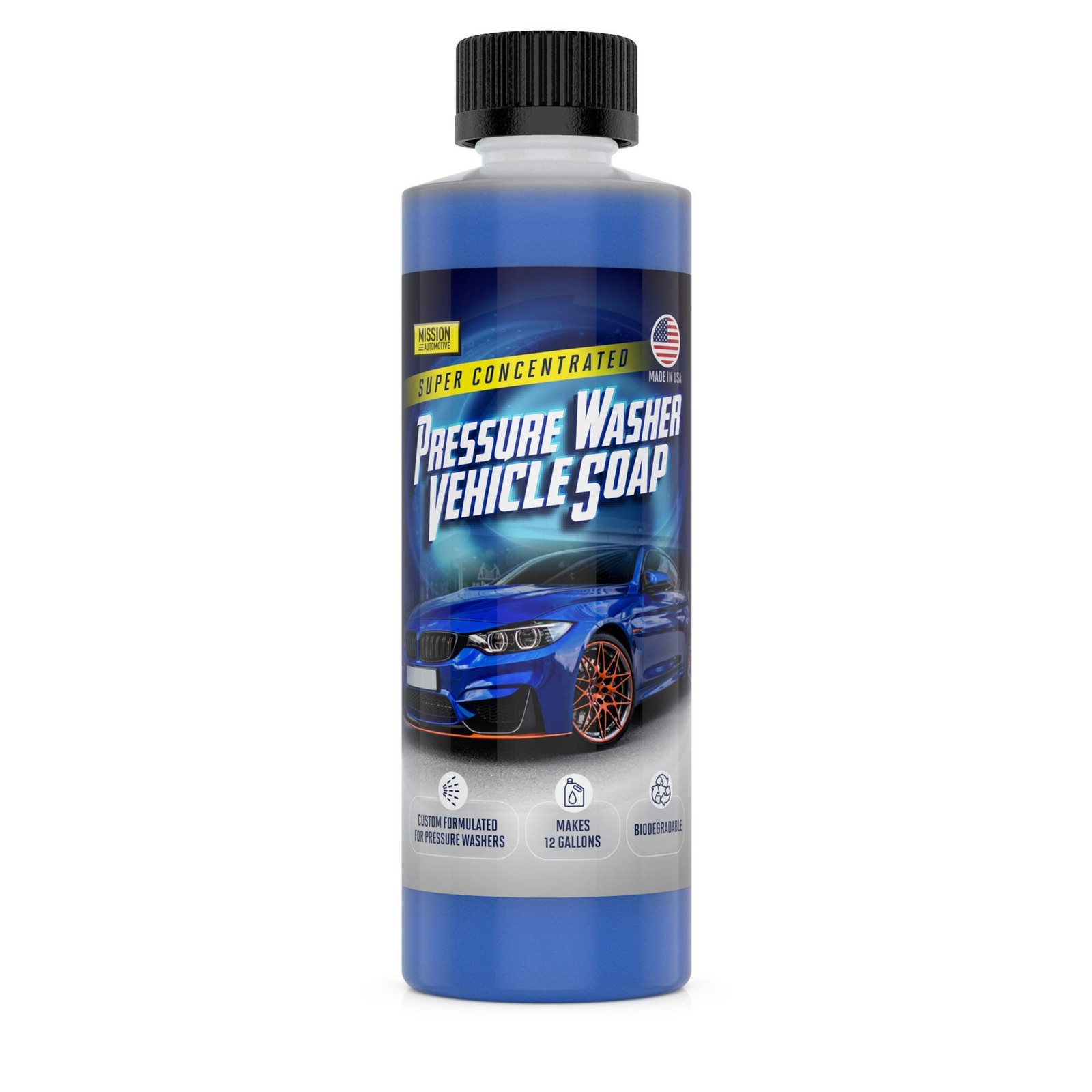 Car Wash Soap Concentrate – 8 Fl Oz 12-Gallon Yield – Biodegradable Formula &…