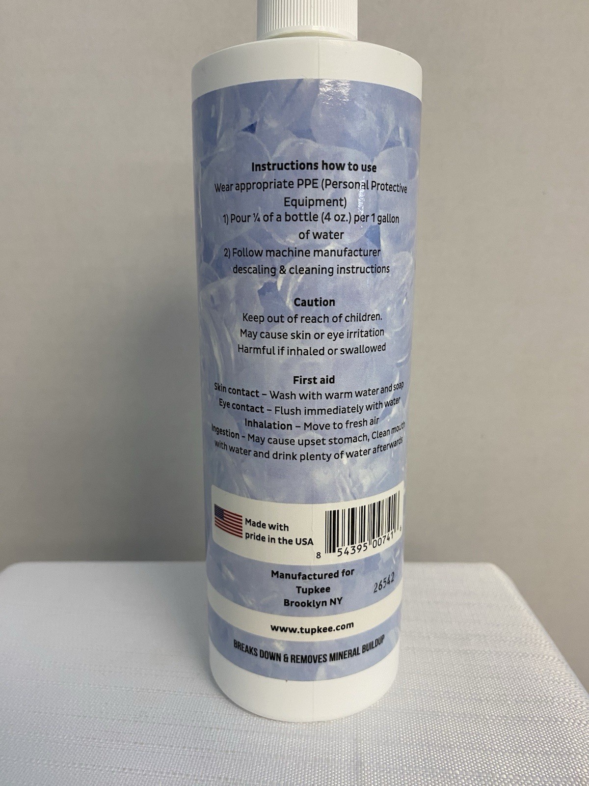 Tupkee Ice Machine Descaling And Cleaning Solution 16 Fl Oz