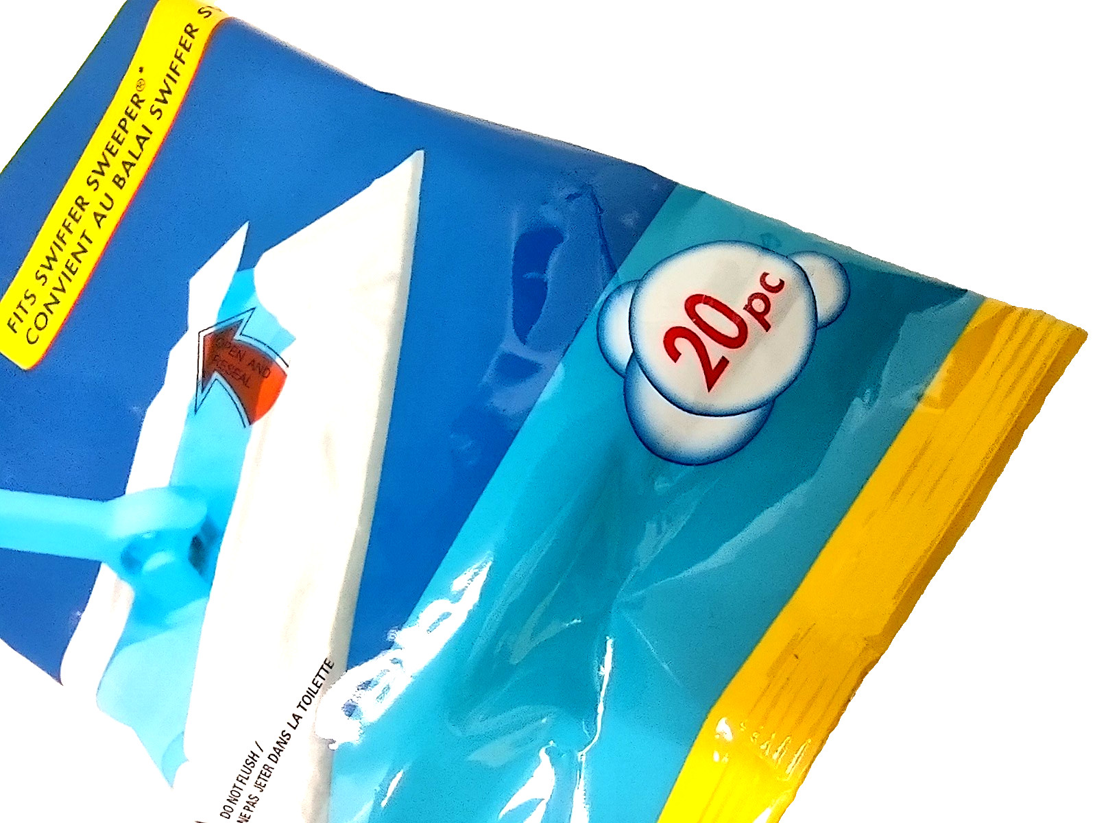 5 X 20-ct. Total Scrub Buddies Lemon Wet Sweeper Mopping Cloth Refills SEALED
