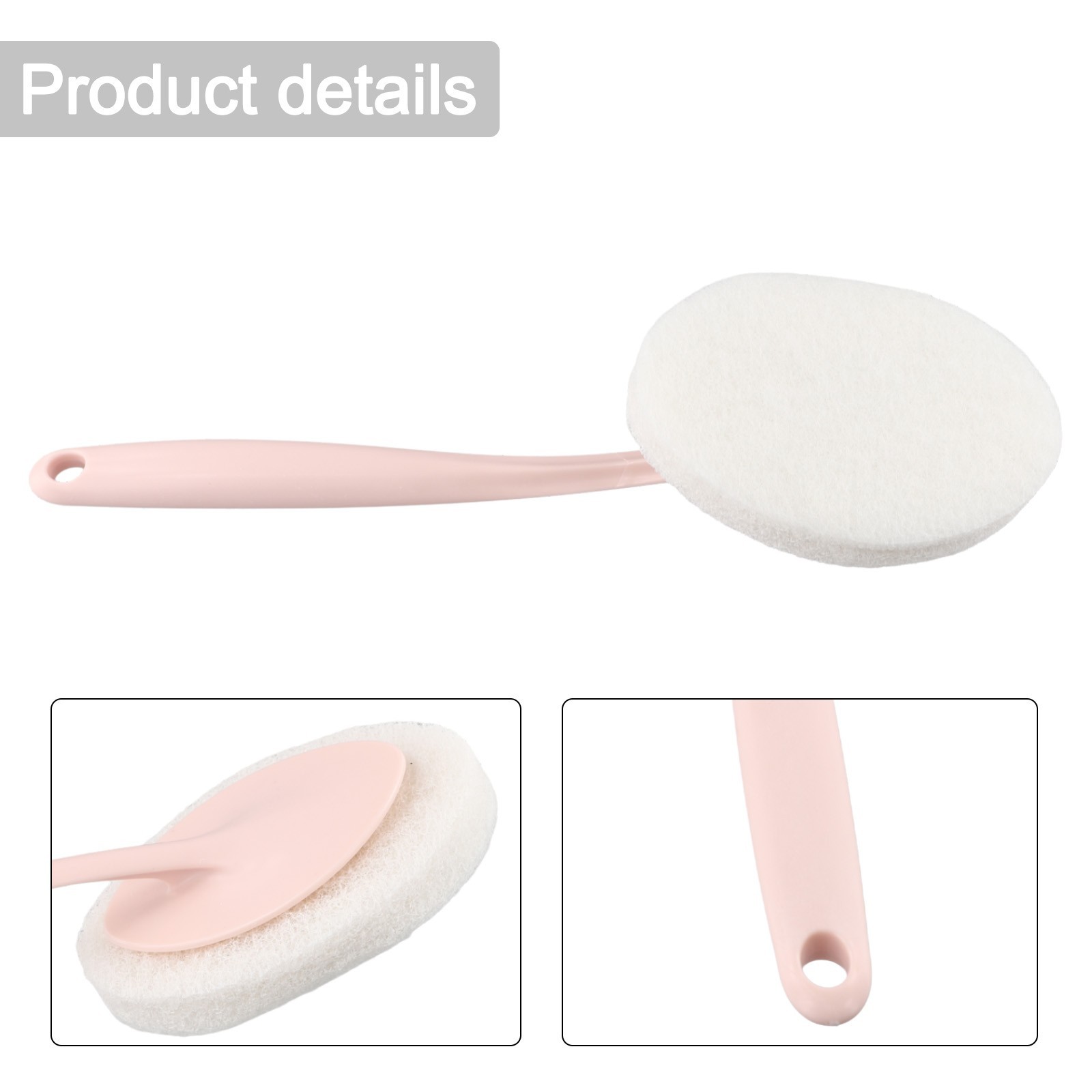 Gentle yet Effective Long Handle Sponge Scrubber for Delicate Surfaces