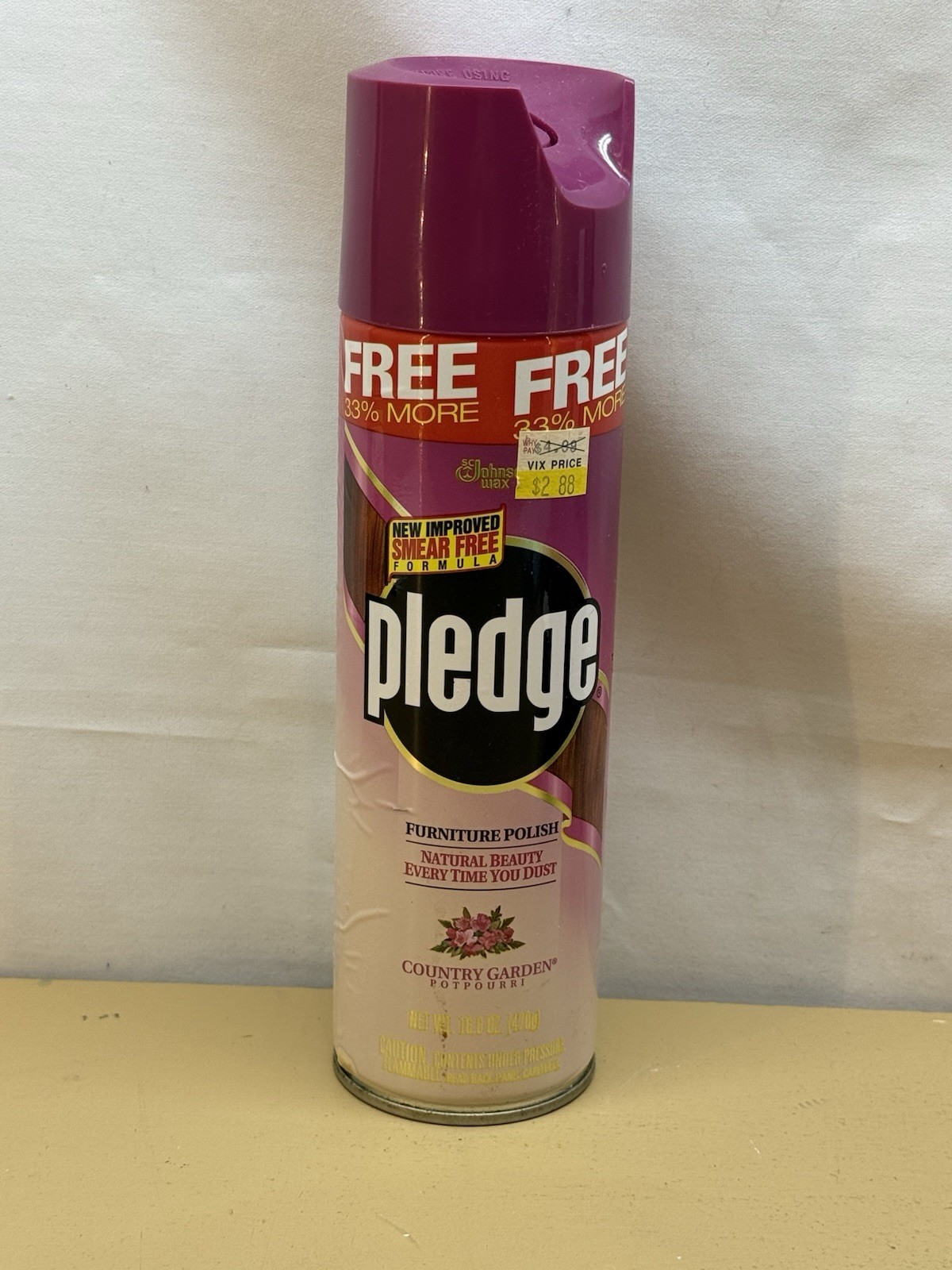 Pledge Country Garden Potpourri Furniture Polish 16.6 oz 95% Full