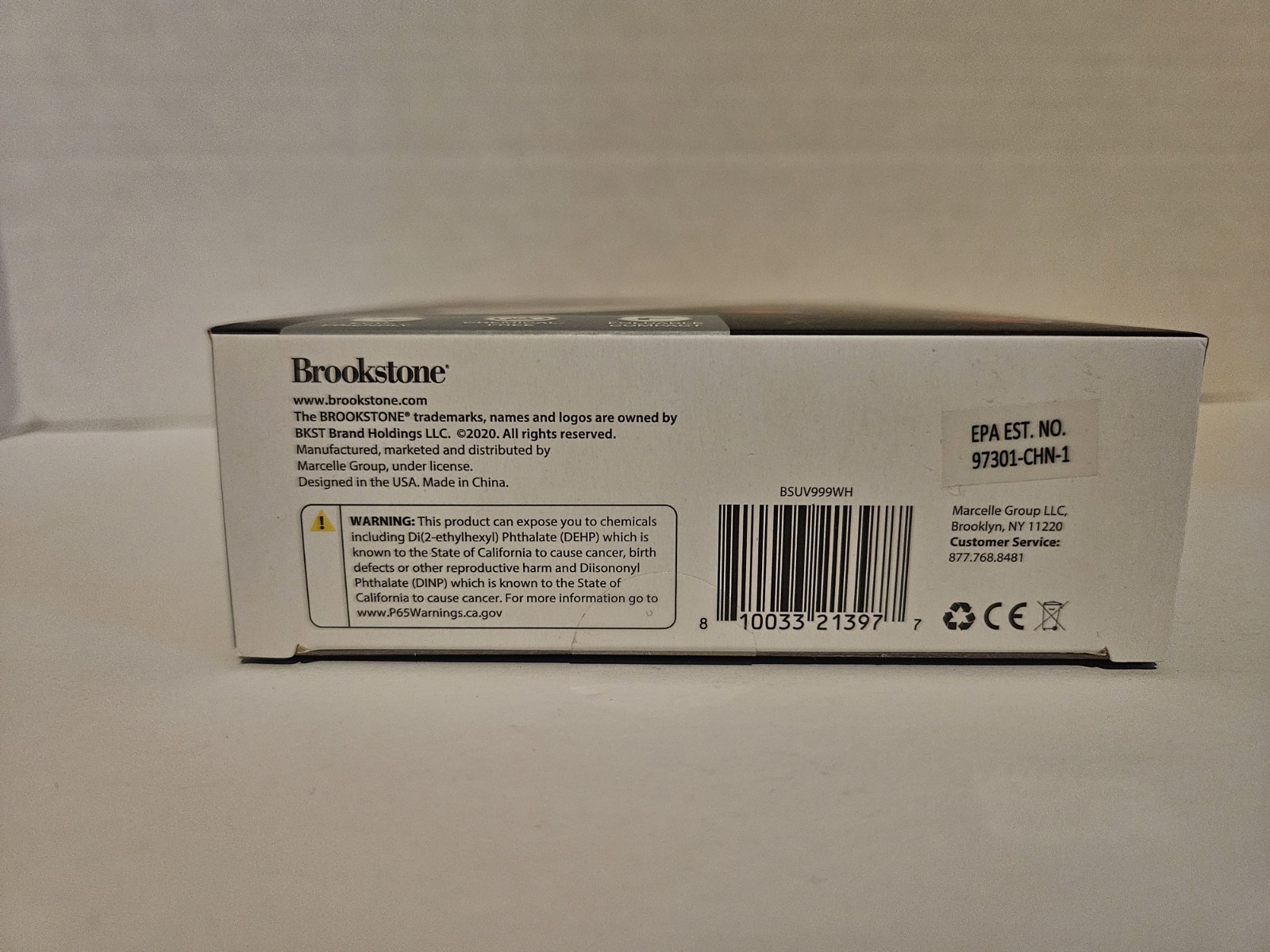 Brookstone UVC Handheld Sanitizing Light Chemical Free – Kills 99.9% of Germs