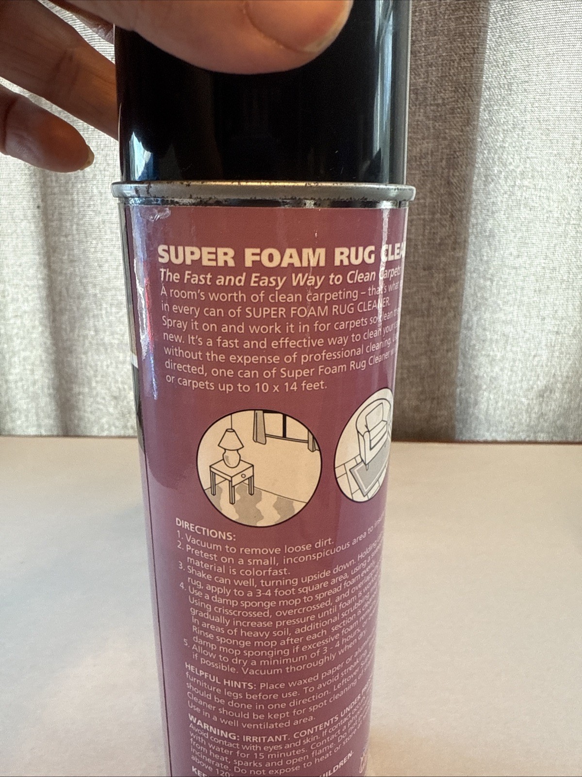 Vintage Fuller Super Foam Rug Cleaner NEW Spray Can Carpet Spray