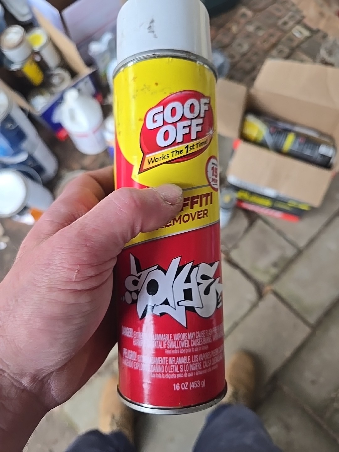 Goof Off FG673 Graffiti Remover~Pro Srength~16 oz Aerosol Can Clear