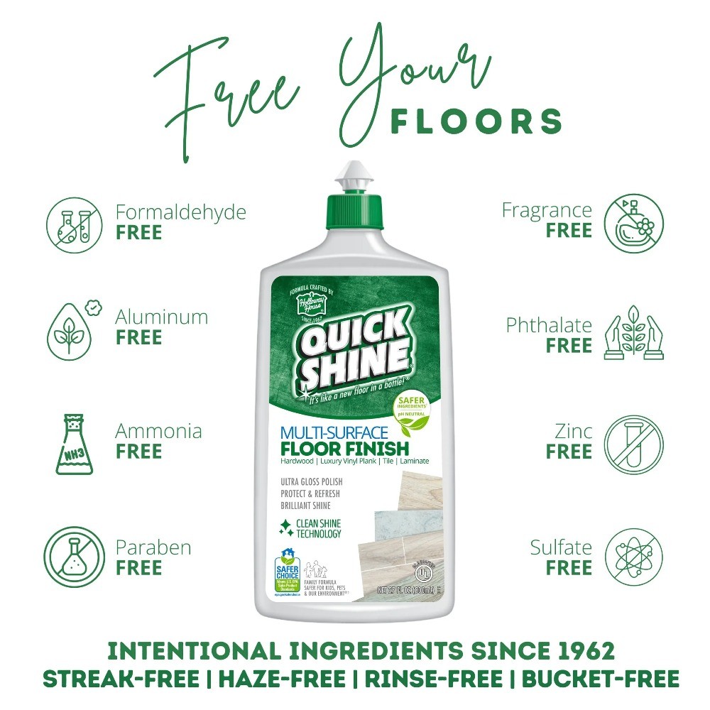 Quick Shine Multi-Surface Floor Finish, 27 fl oz