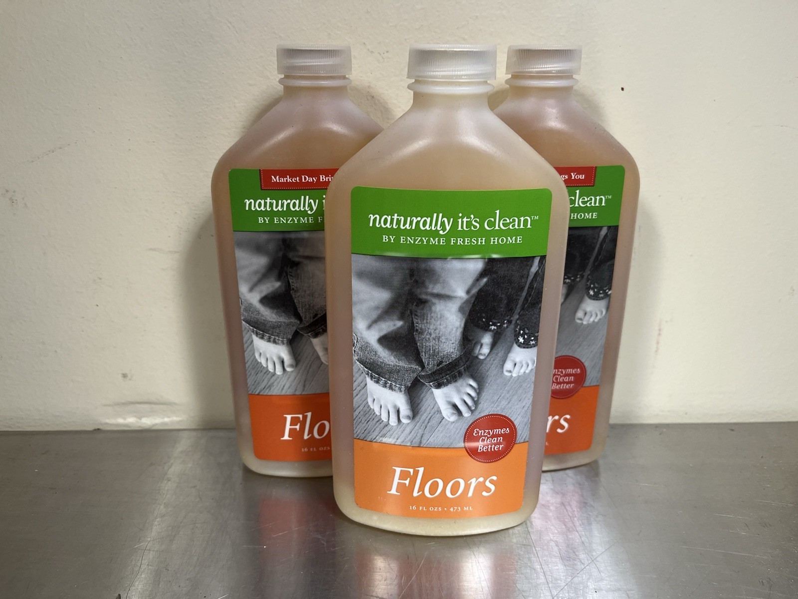 Lot of 3! Naturally It’s Clean Enzymes Floor Cleaner 16 FL OZ Discontinued New