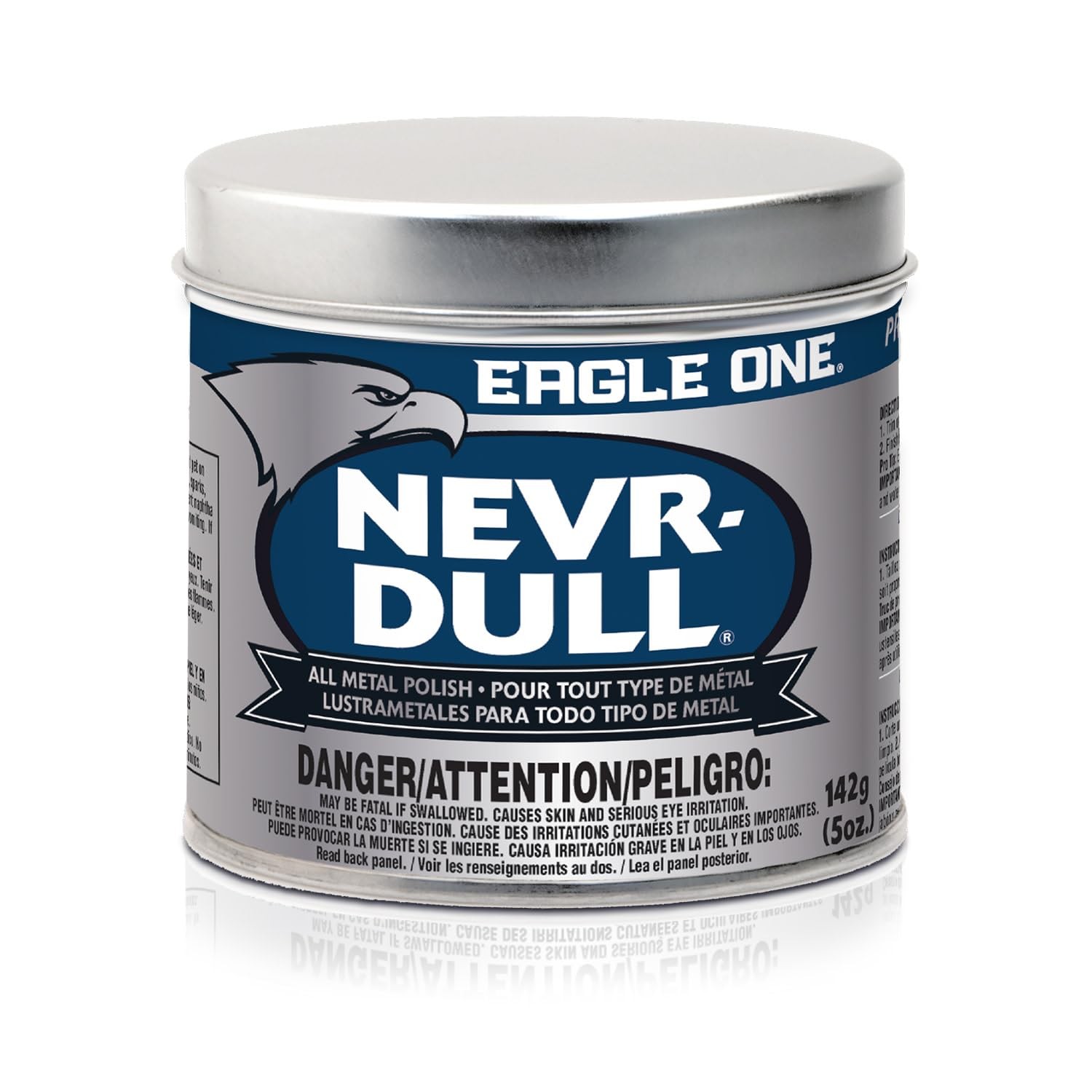 Nevr-Dull Wadding Metal Polish – 5 Oz, Shines & Protects All Metal Surfaces