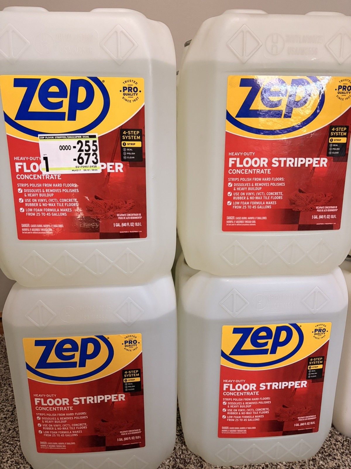 Zep Heavy-Duty Floor Stripper Ammonia Free Concentrate-5 gallon