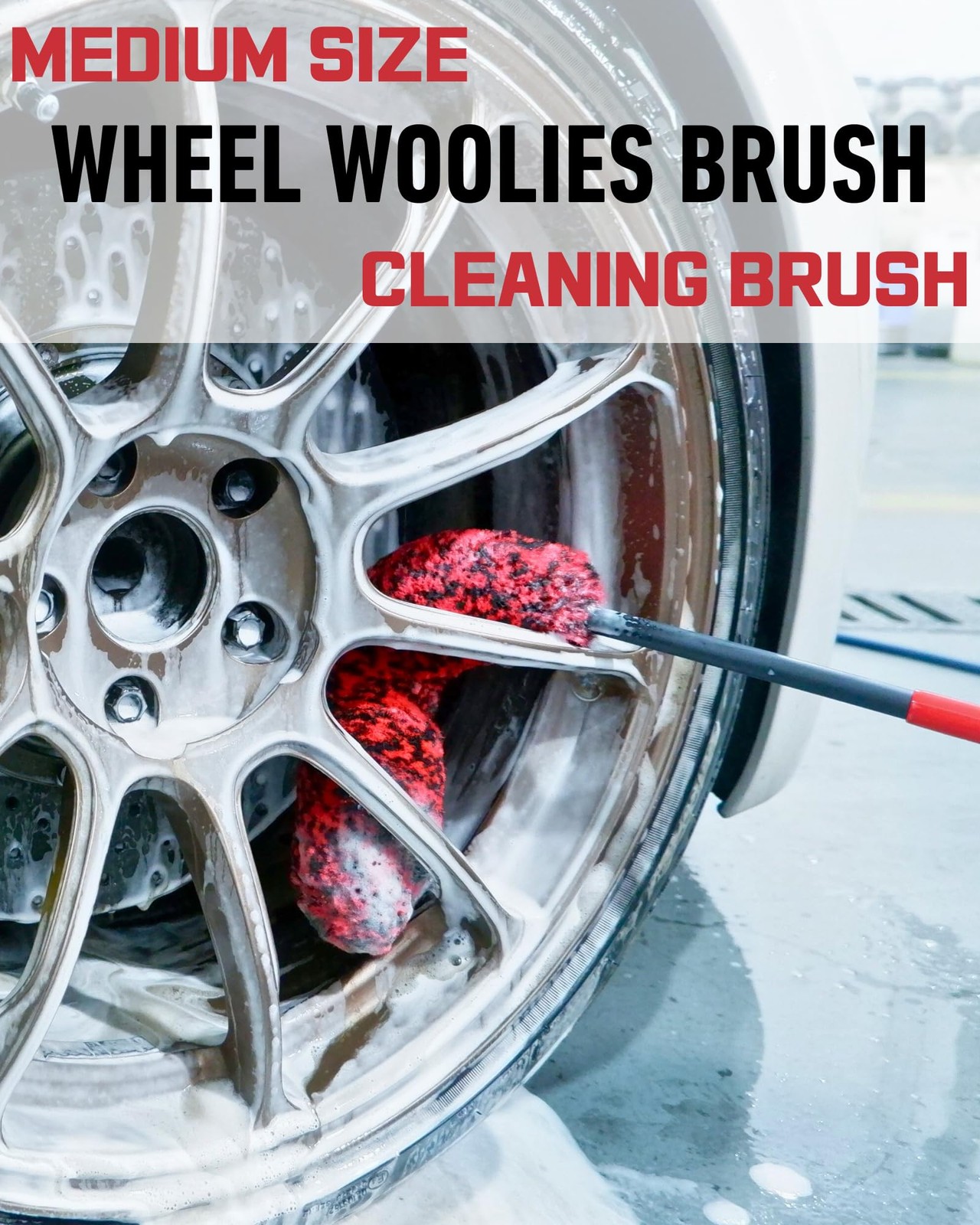 Wheel Brushes for Cleaning Wheels (4 Pack)- 2X Soft Wheel Cleaning Wool Brush…
