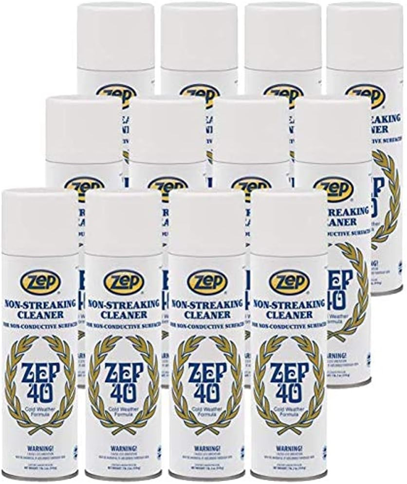 40 Non-Streaking Cleaner – 18 Oz (Case of 12) 14401 – Heavy-Duty Foaming Action