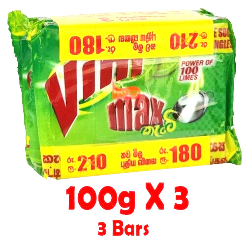 Vim Dishwash Lemon Bar Fresh Soap Kitchen Plate Full Cleaning 3 in 1