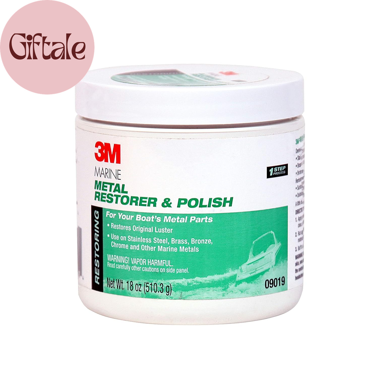 Metal Restorer and Polish, 09019, 18 Oz Paste
