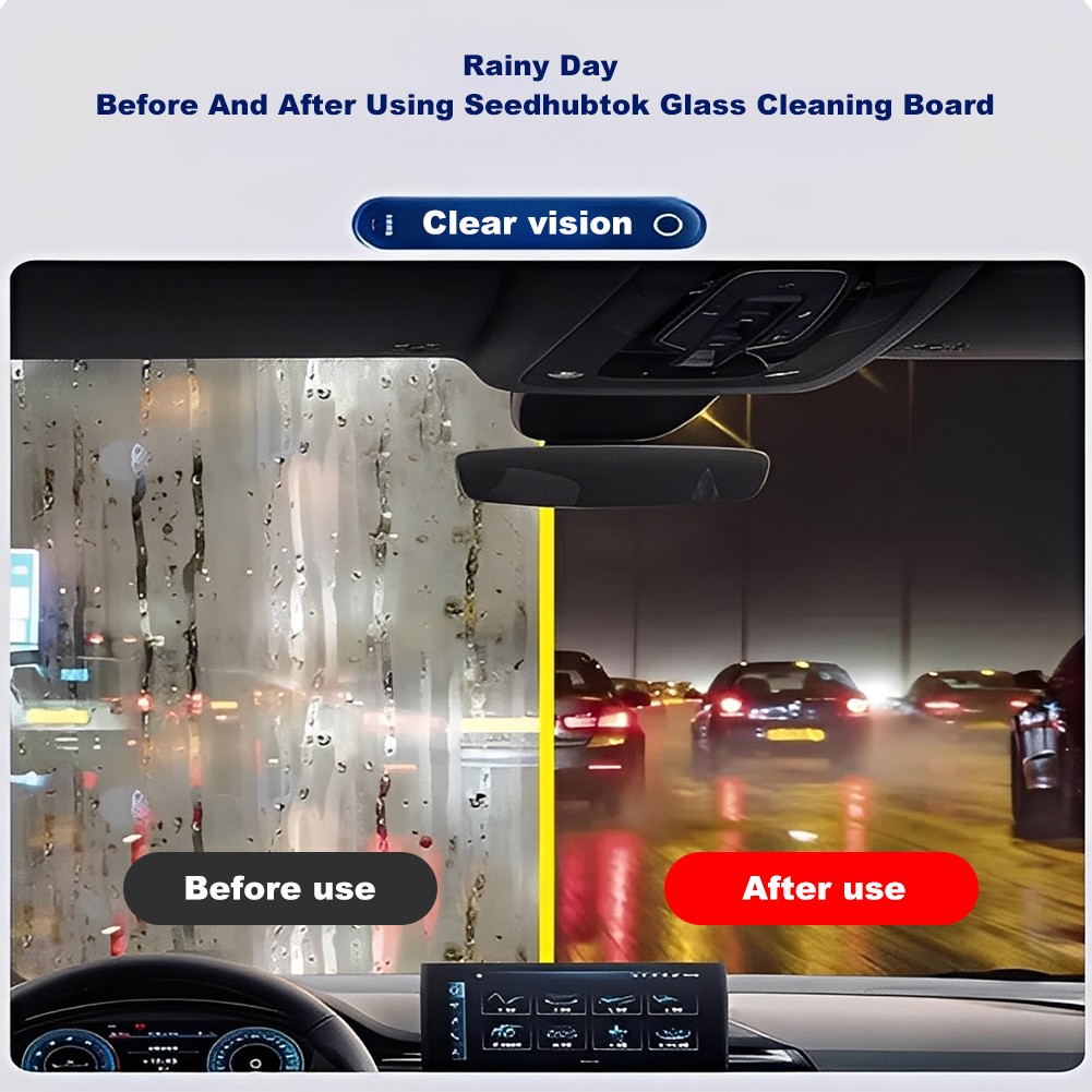 2 Pack 120ML Automotive Oil Film Cleaning Brush for Car Windows Glass Cleaning