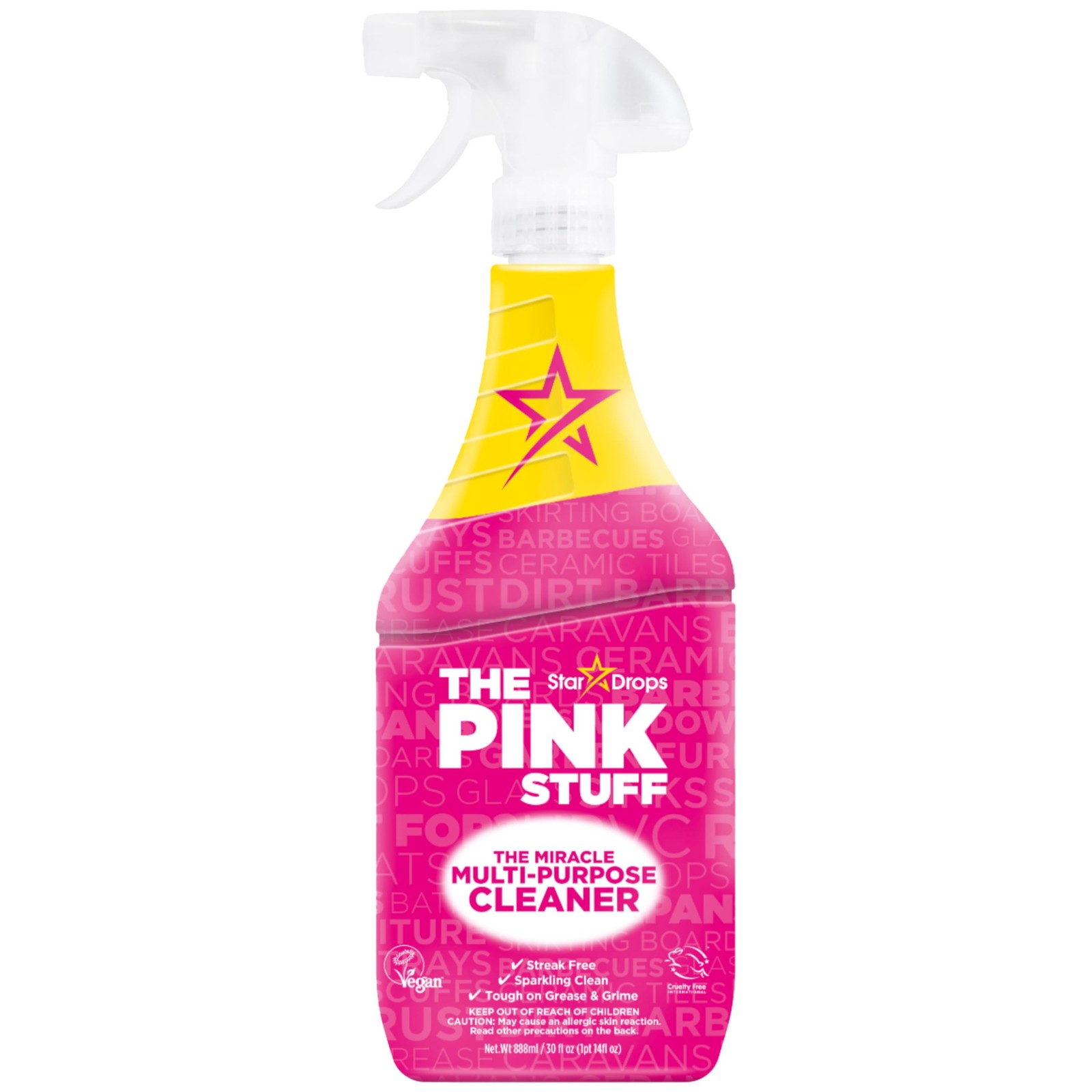 The Pink Stuff Miracle Multi-Purpose Cleaner Spray, 30 fl oz Now 20% More! Powe