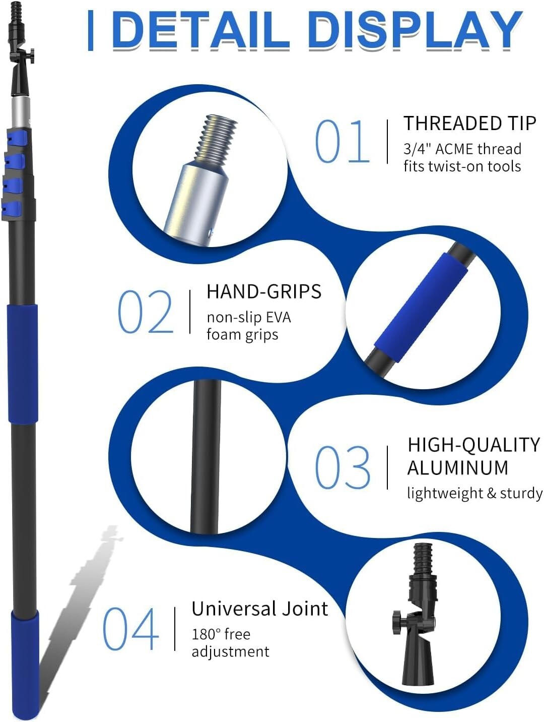 26-Foot Telescoping Duster Set – Achieve Effortless High Cleaning
