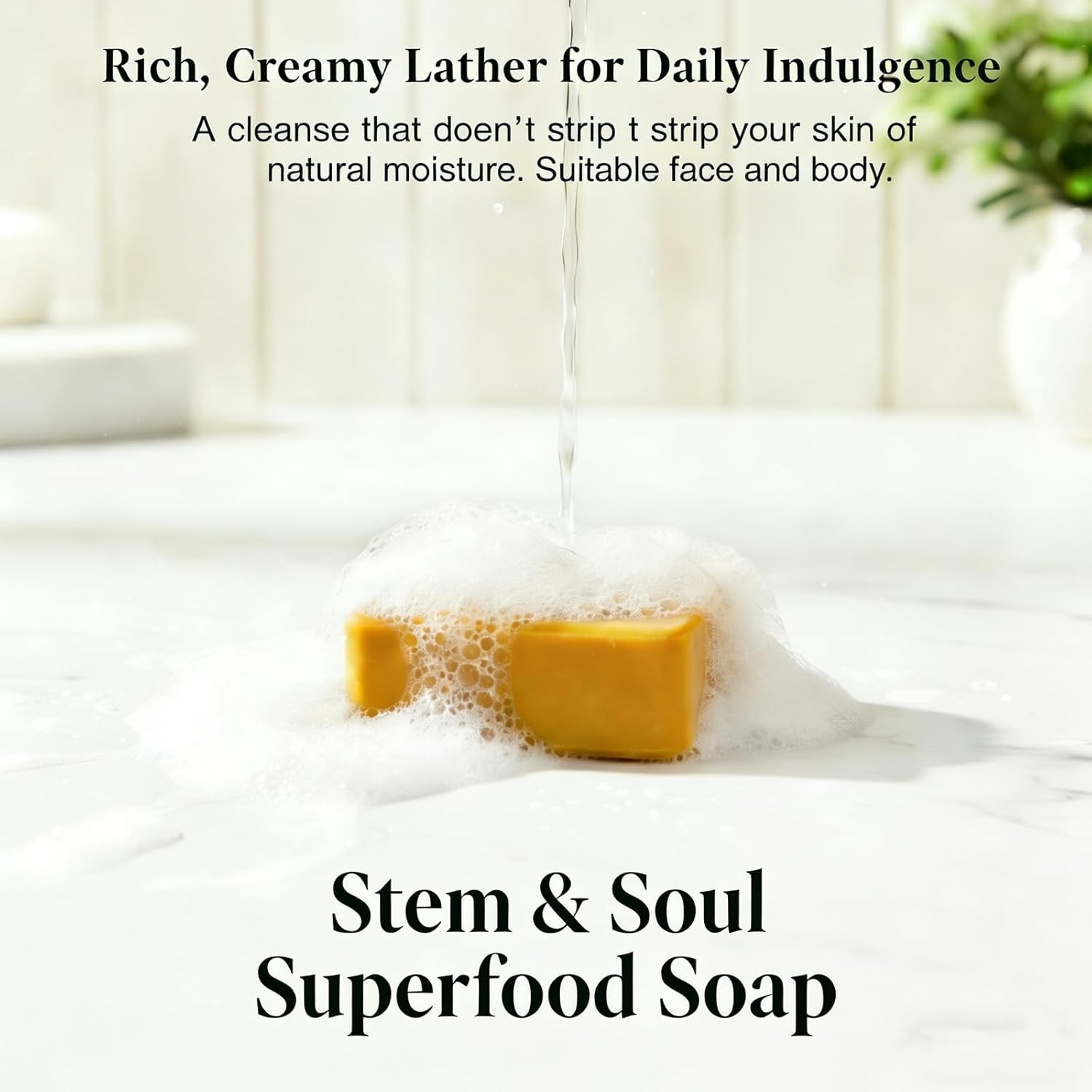 Soap, Upgraded Stem & Soul Turmeric Lemon Soap Bar For Dark Spots, Support