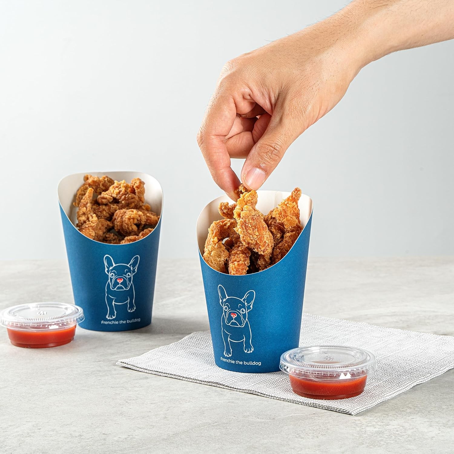 Restaurantware Bio Tek 12 Ounce French Fry Containers 100 Disposable Charcuter