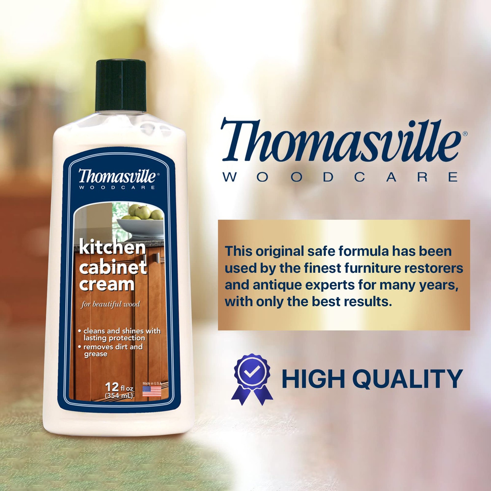 THOMASVILLE KITCHEN CABINET CREAM – Multisurface 12 Fl Oz (Pack of 1), Blue