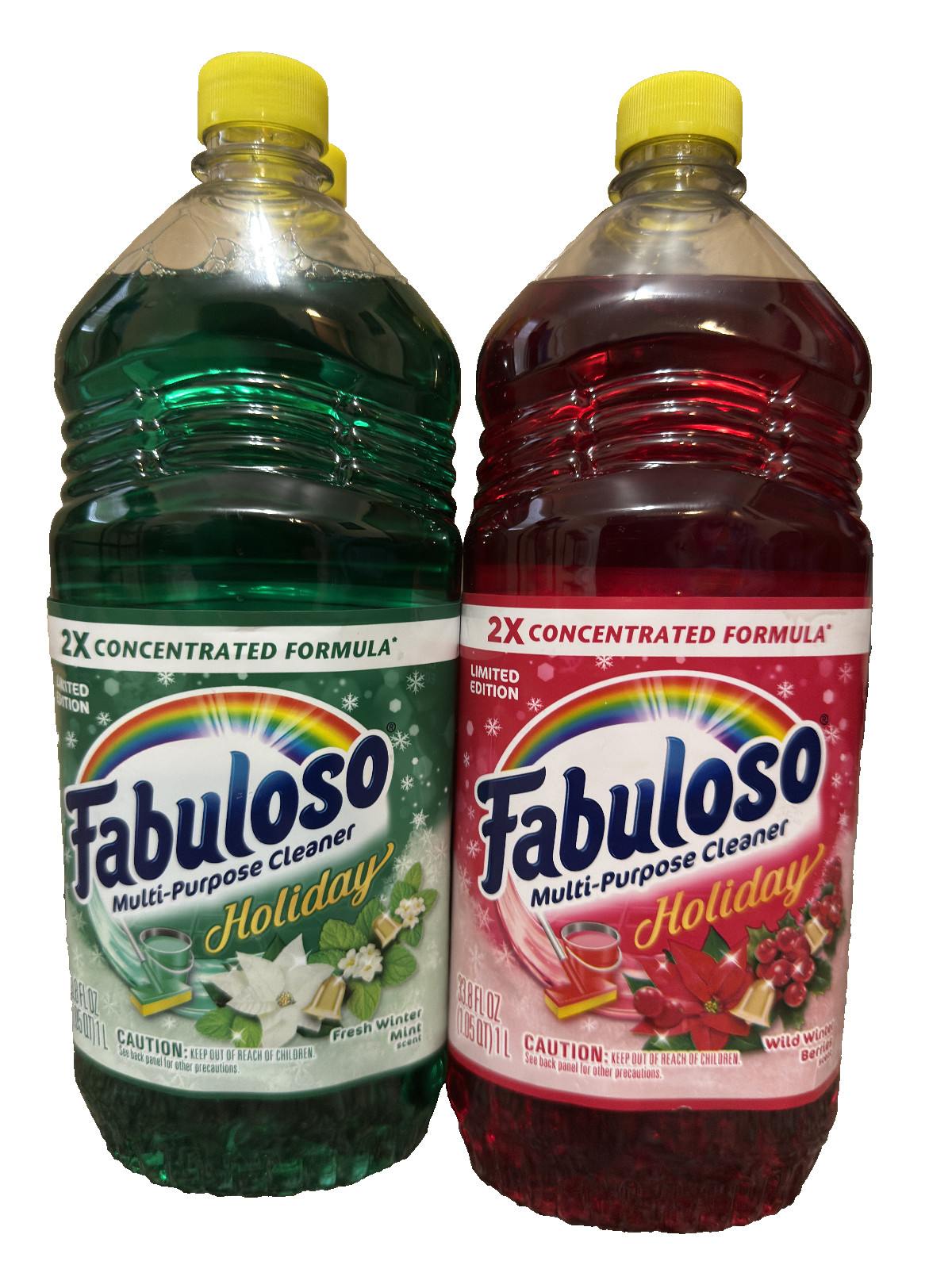 4 Pack Fabuloso Multi-purpose Cleaner Holiday Limited Edition Wild Winter 33.8oz