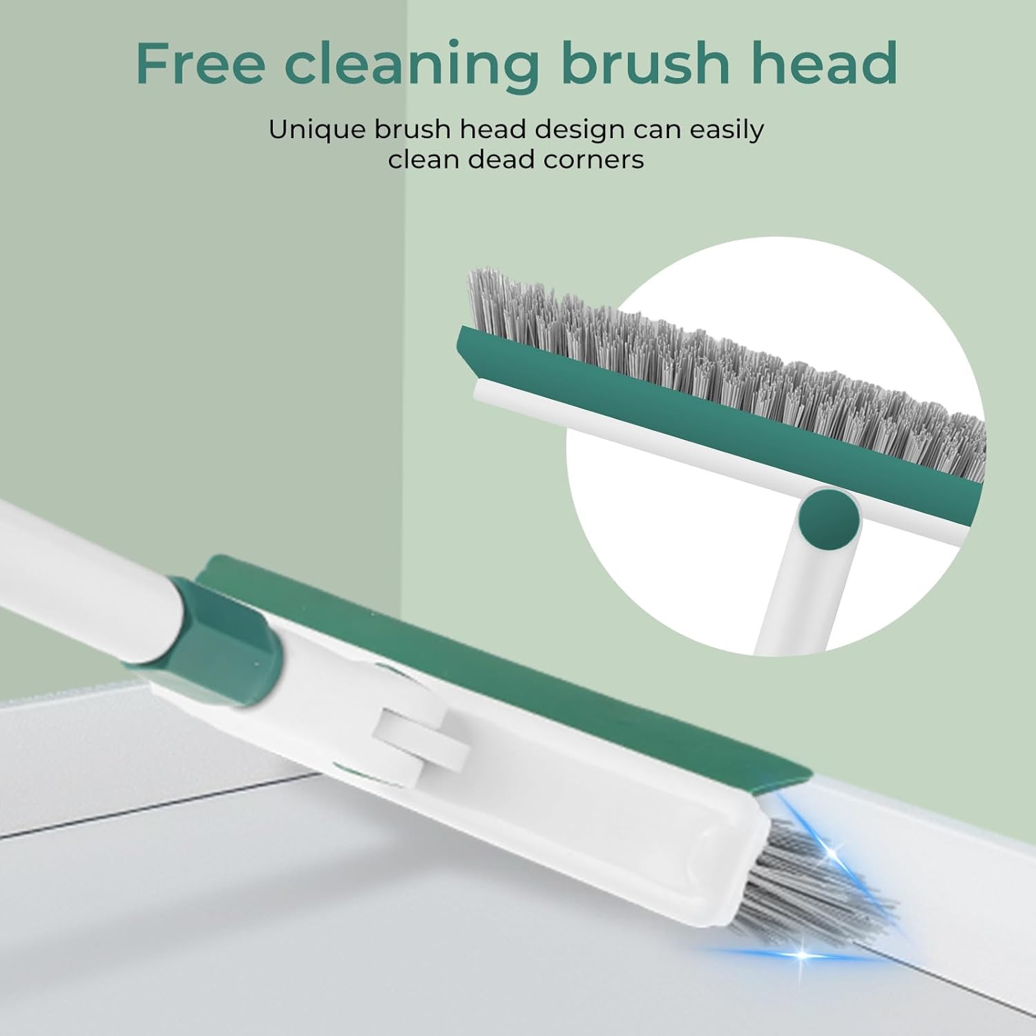 Baseboard Cleaner Tool with Handle, 60″ Extendable Long Handle Baseboard Cleaner