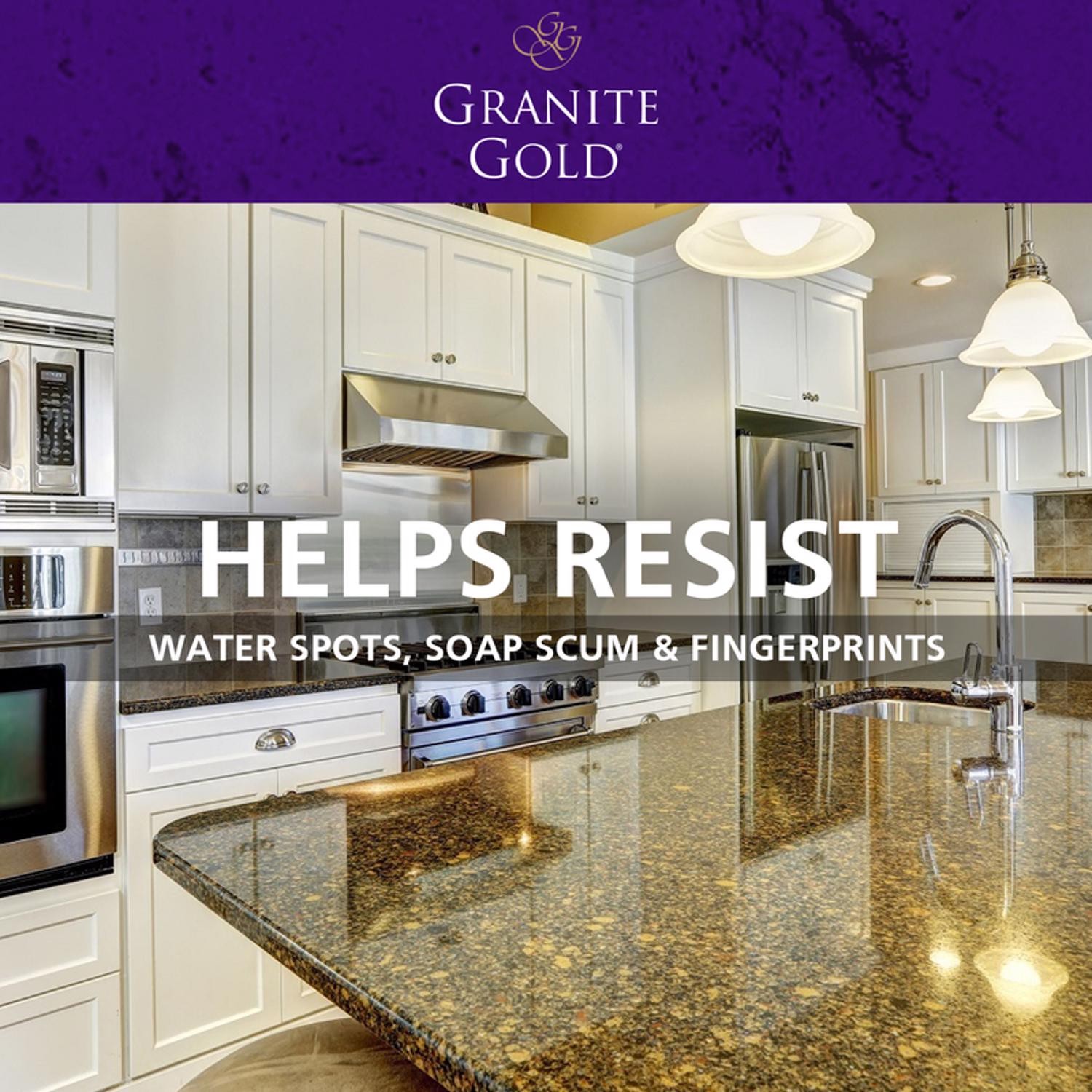 Granite Gold GG0033 Non-Acidic Non-Toxic Granite Polish 24 oz. (Pack of 6)
