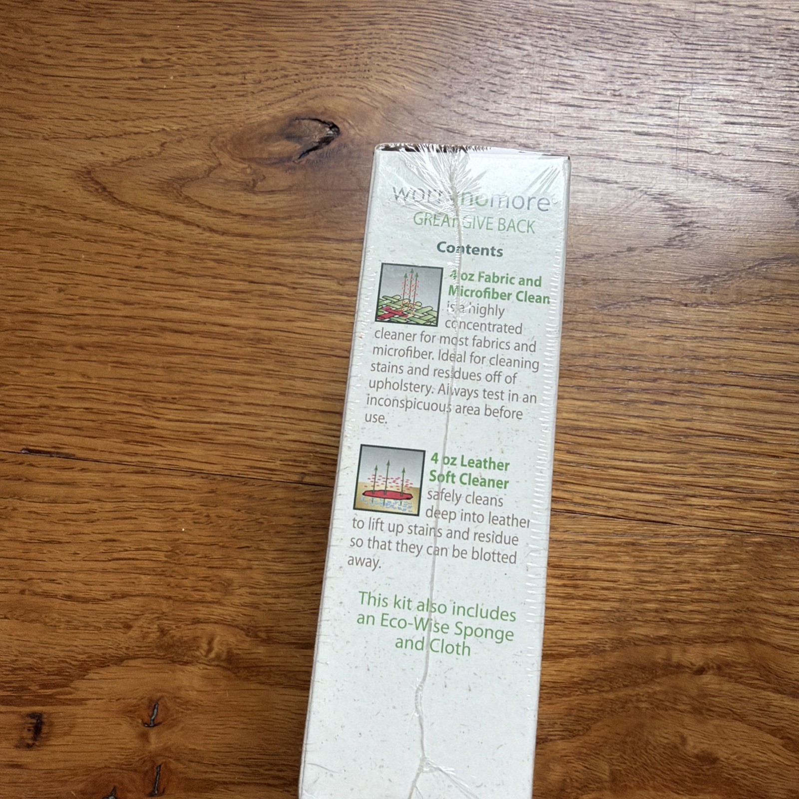 NEW WORRYNOMORE Fabric & Leather Cleaner-new Open Box Seal Is Broken See Picture