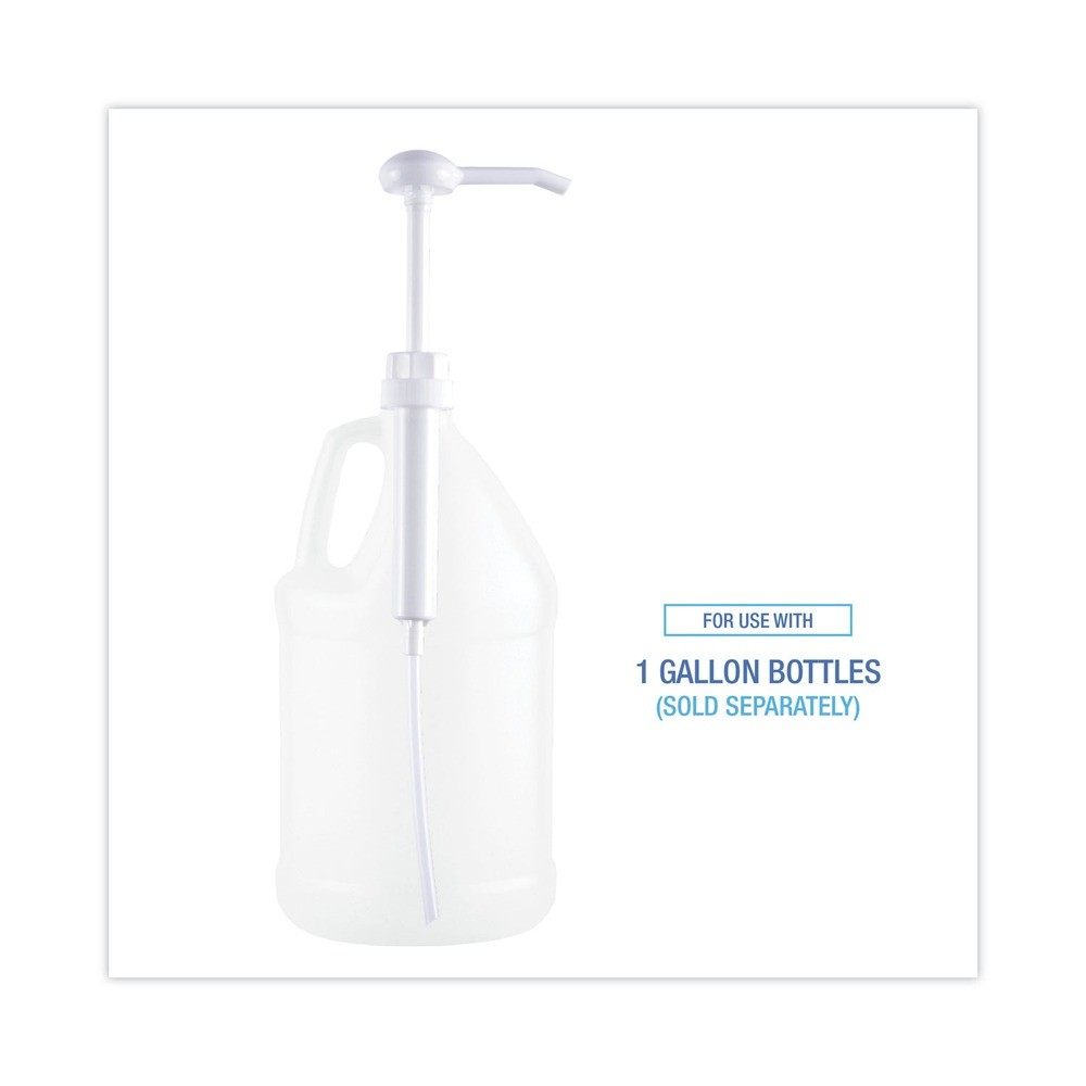 Boardwalk 417 12″ Tube Plastic Siphon Pump for 1 gal Bottles – White (12/CT) New