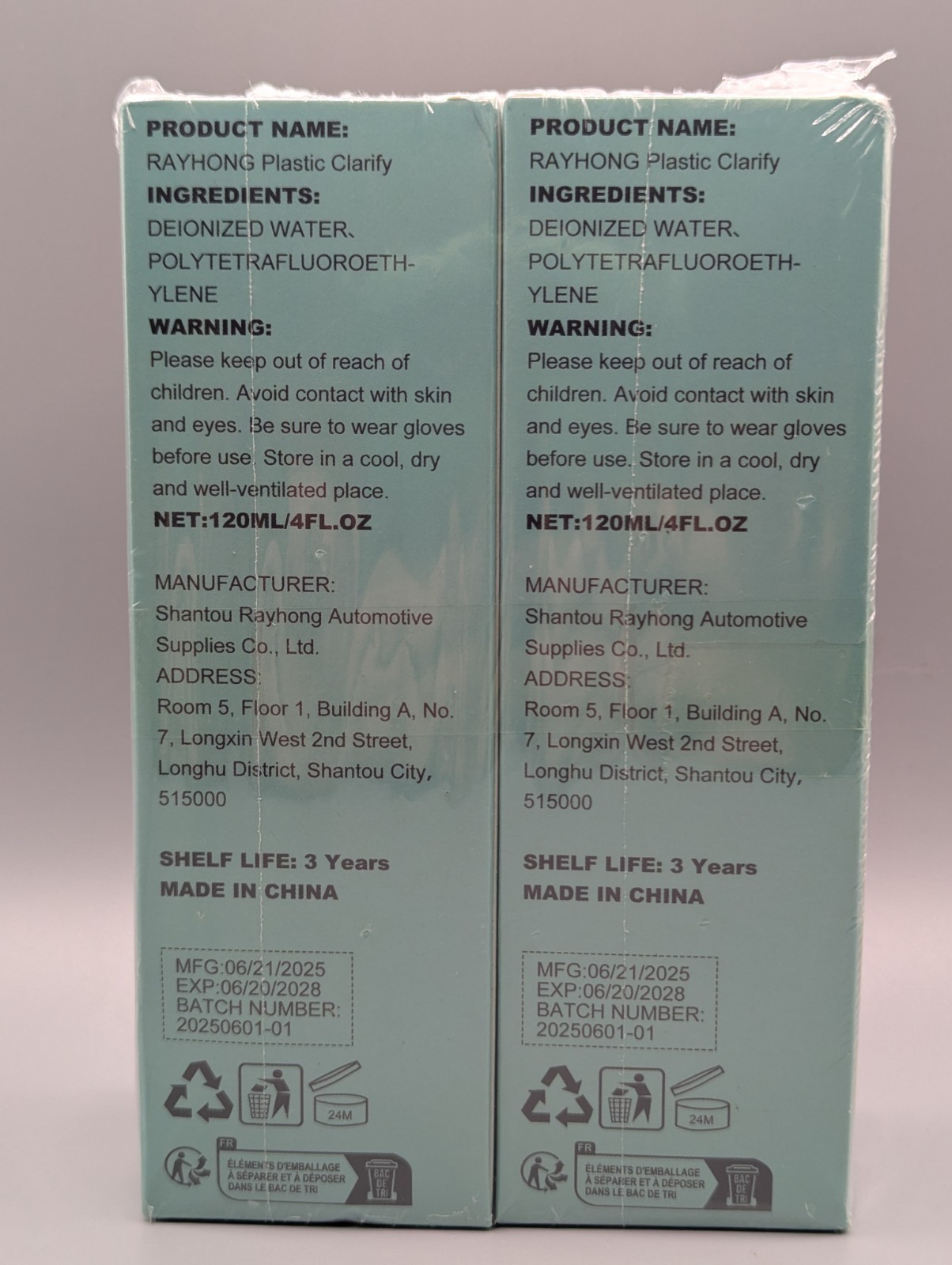2x Plastic Clarify for Cars | Car Plastic Restorer