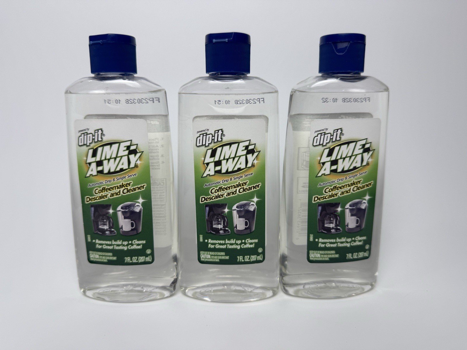 3x Dip-It Lime A Way Coffeemaker Descaler & Cleaner – 7oz Each New