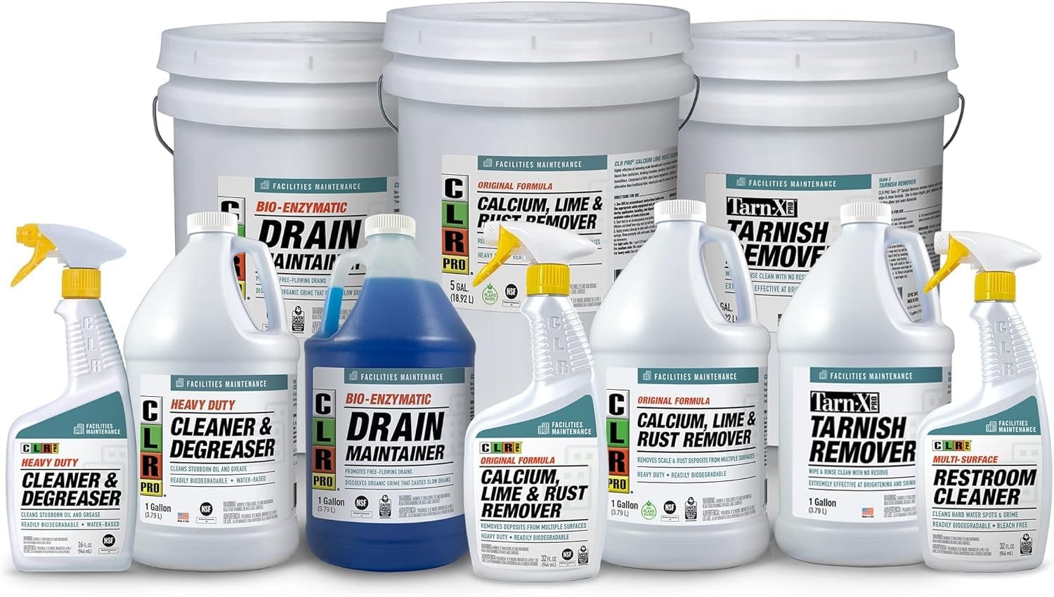 CLR PRO Calcium Lime Rust Remover 32 Fl Oz Pack of 2 Multi Surface Cleaner