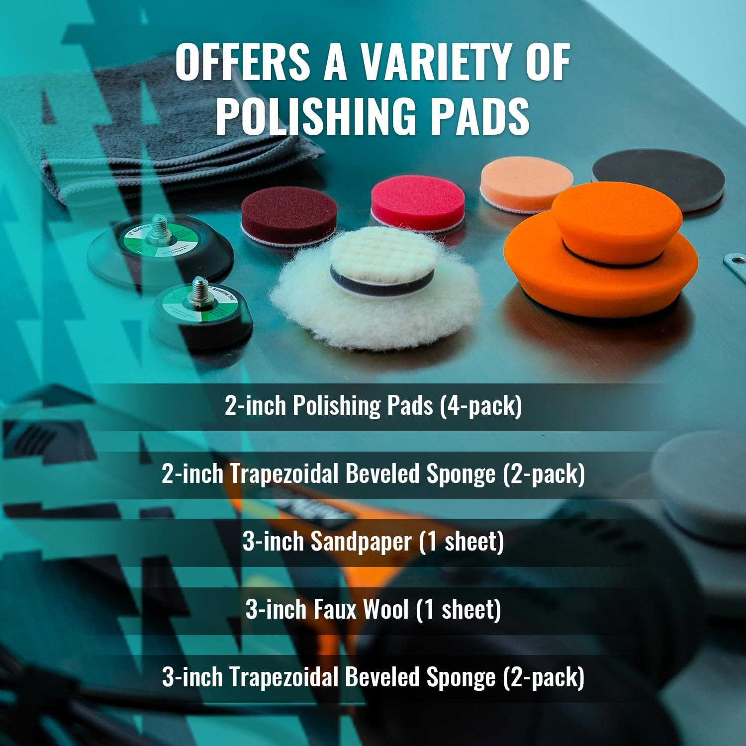 Mini Polisher, 2/3Inch Small Buffer Polisher, 630W with 12mm Random Orbital, …
