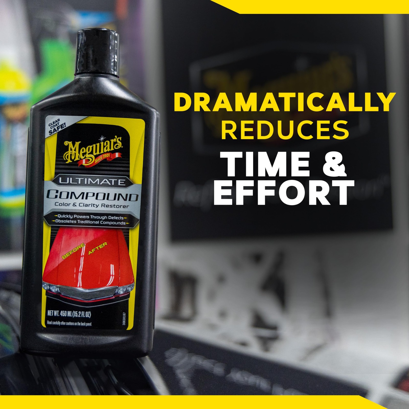 Meguiar’s Ultimate Compound 16Oz Removes Scratches Swirls Oxidation Showroom …