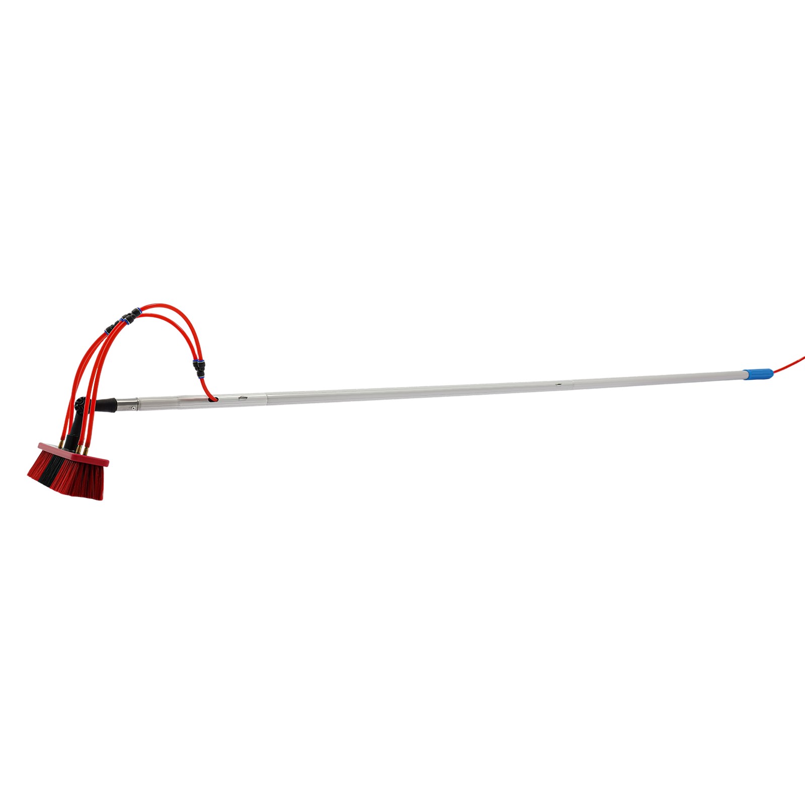 Long Reach Solar Panel Cleaning Brush Kit Outdoor Window Clean Water-Fed Rod Set